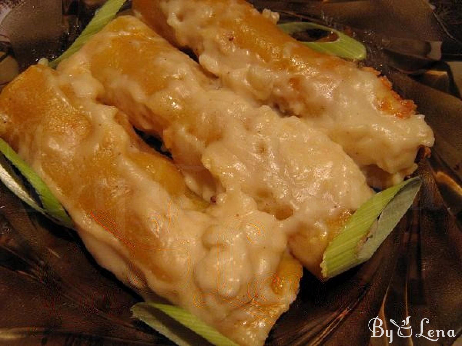 Stuffed Beef Cannelloni with Bechamel Sauce Recipe - ByLena.com