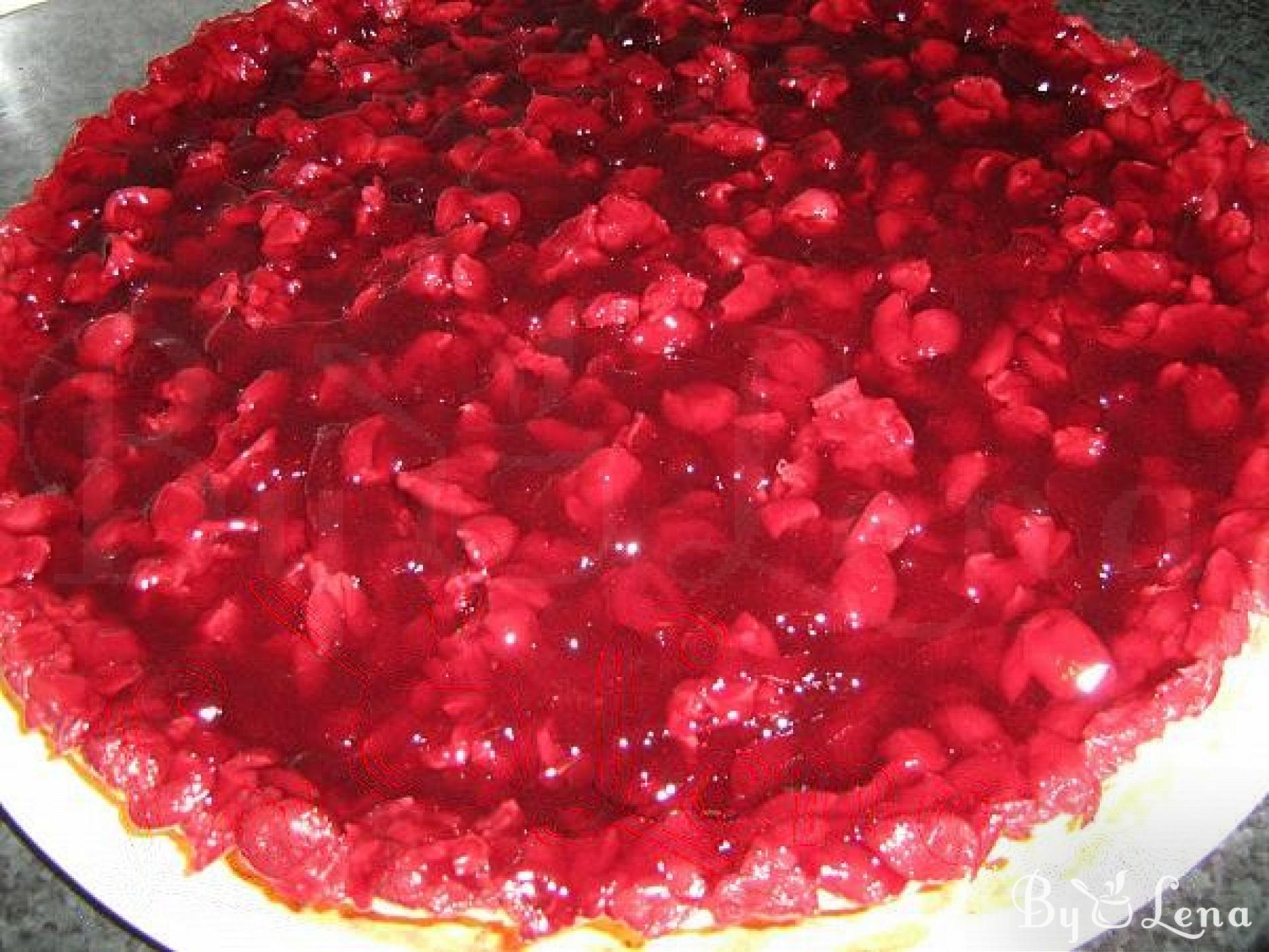 Cherry Tart with Vanilla Pudding - ByLena.com