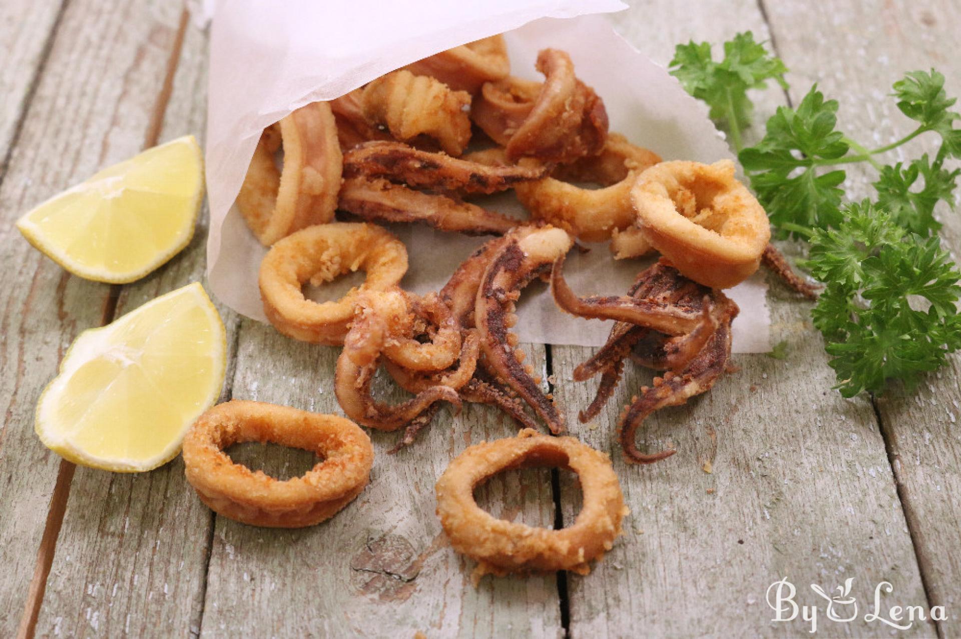 Fried Calamari Salad | Cool Bean Cooking