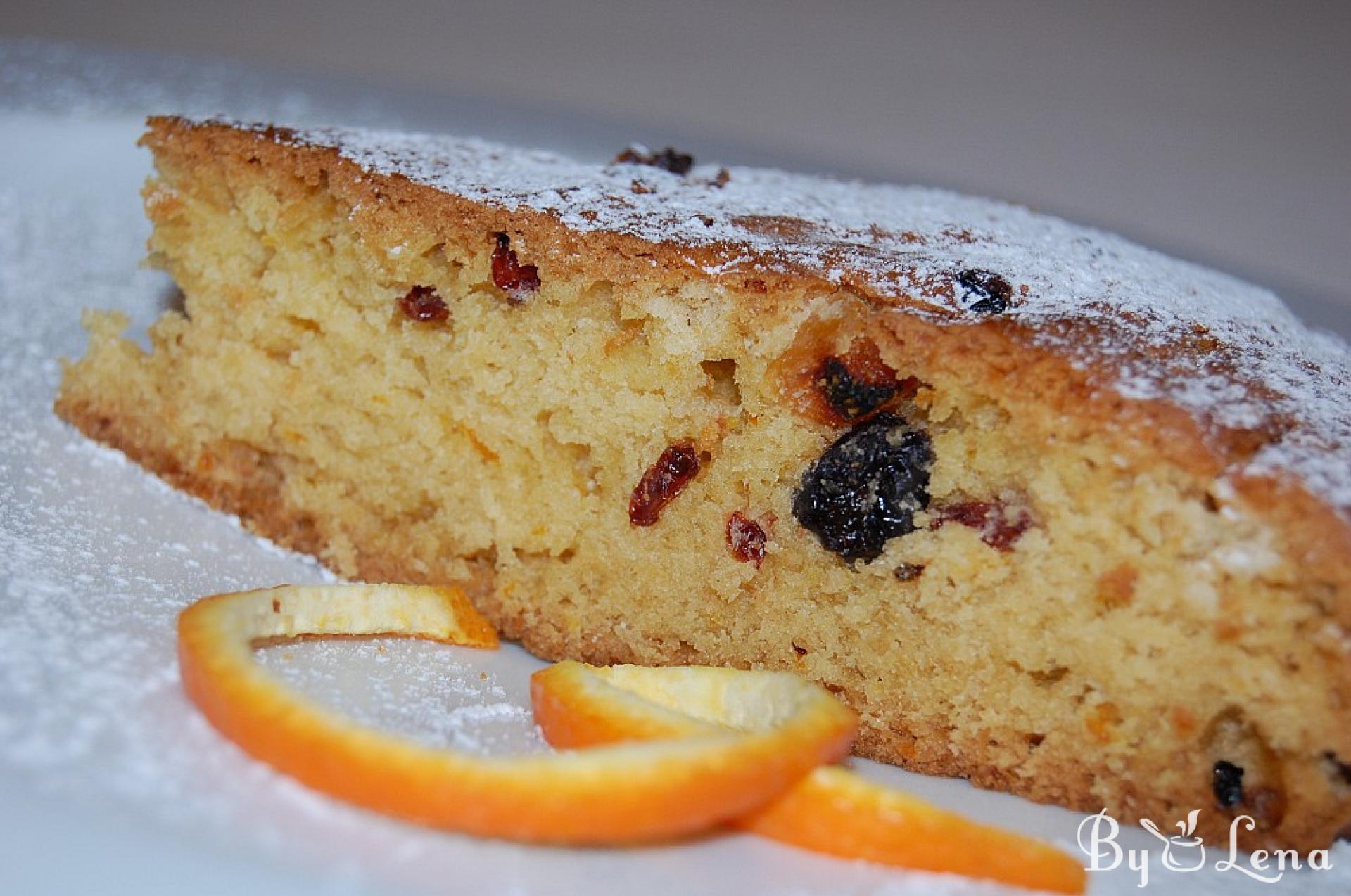 Vegan Orange Cake with Fruits Recipe - ByLena.com