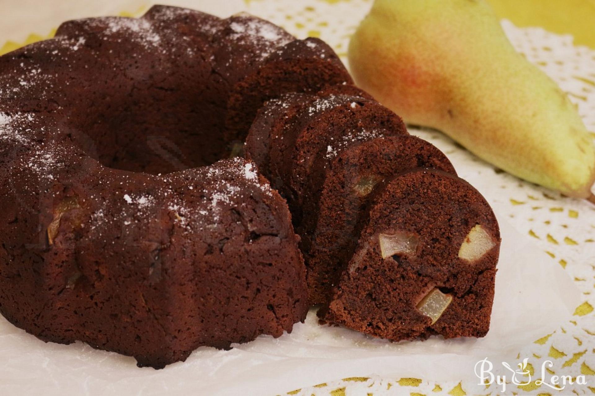 Chocolate Pear Bread - ByLena.com