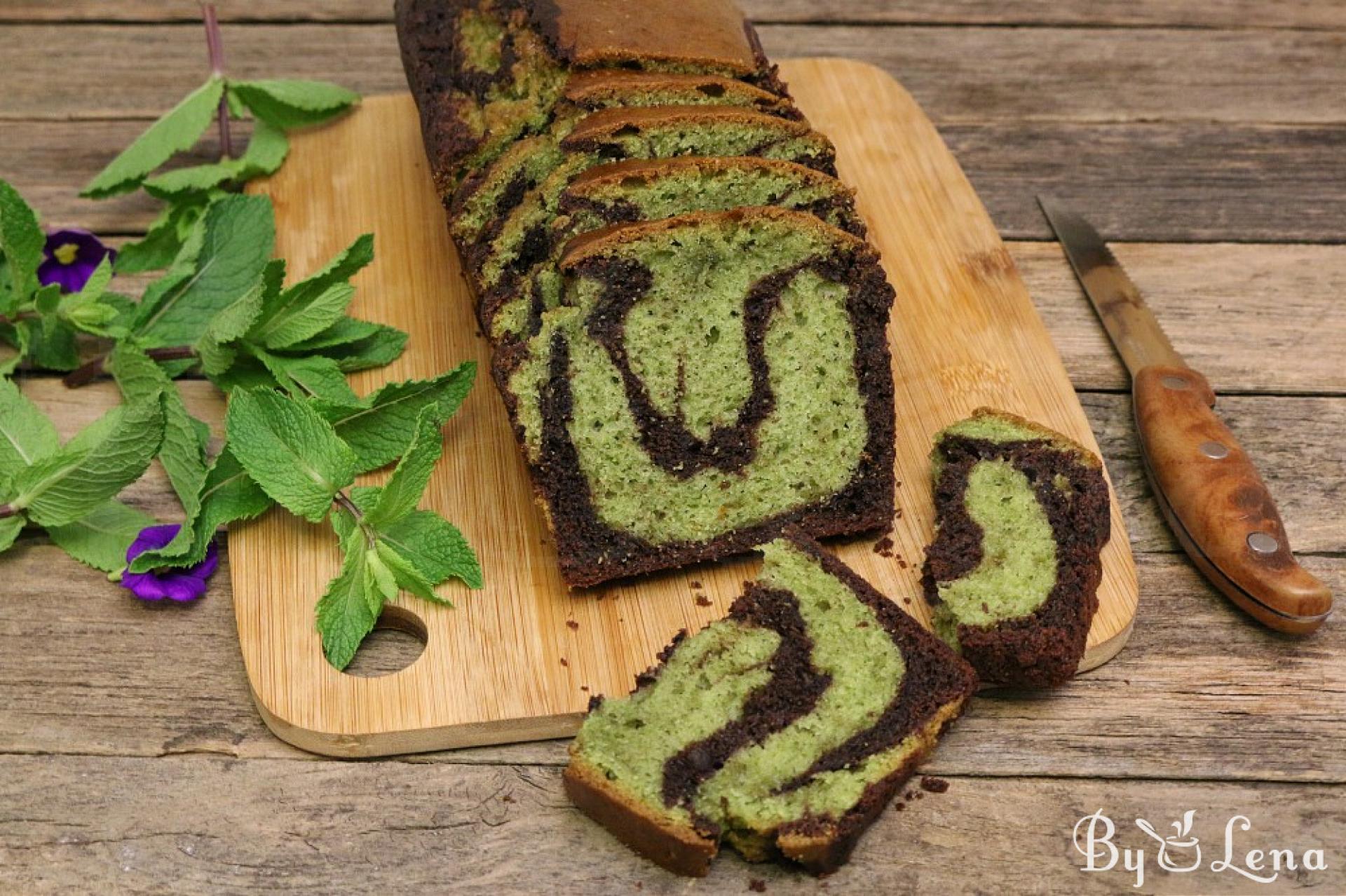 Chocolate Mint Marble Cake - ByLena.com