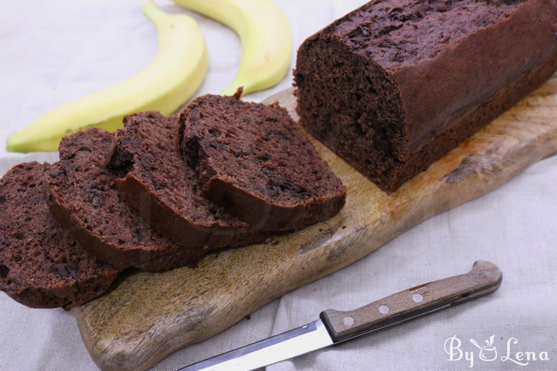 Simple Chocolate Banana Bread Recipe - ByLena.com
