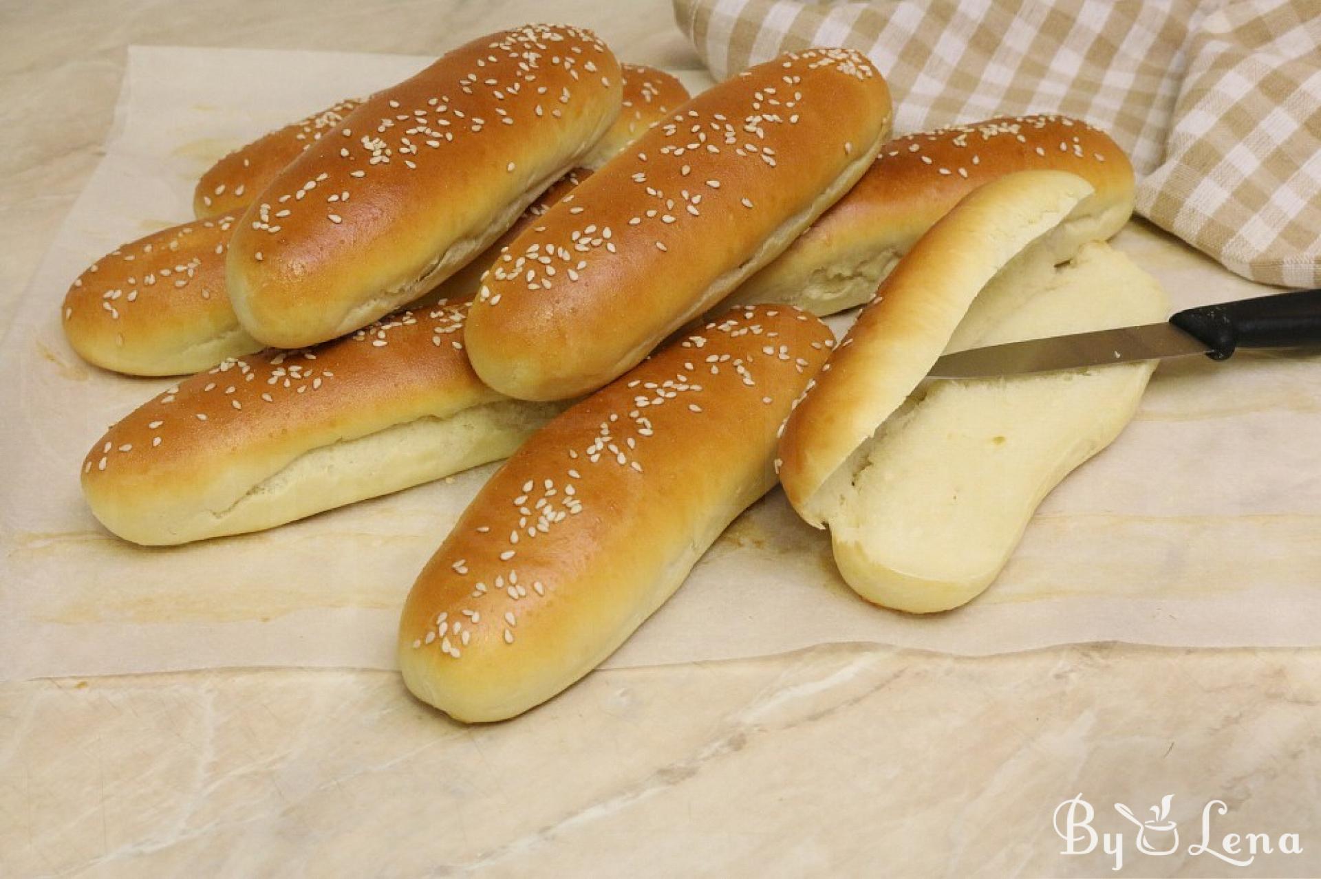 Hot Dog Buns - step by step recipe - ByLena.com