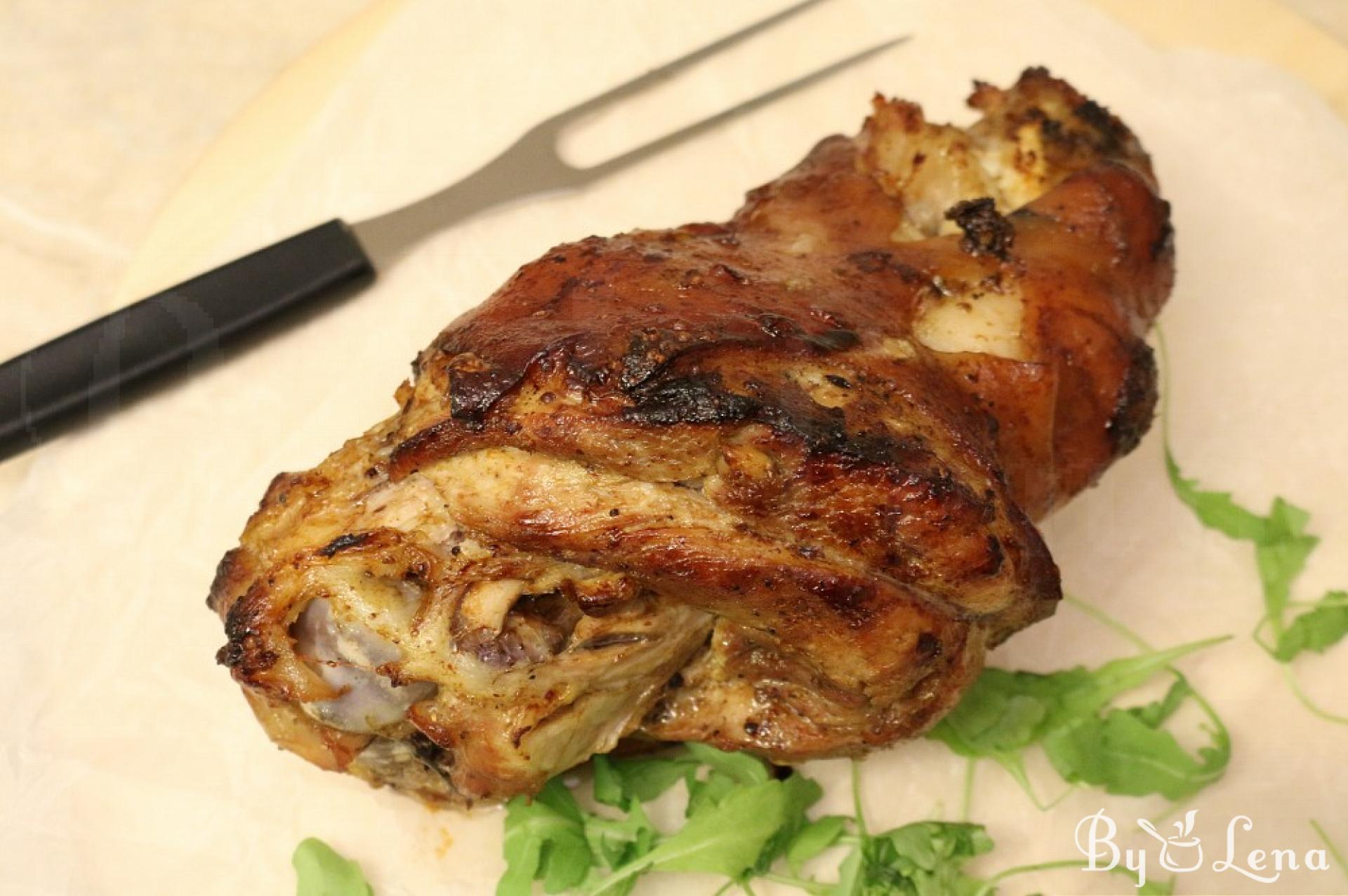 Easy Roasted Pork Leg - ByLena.com