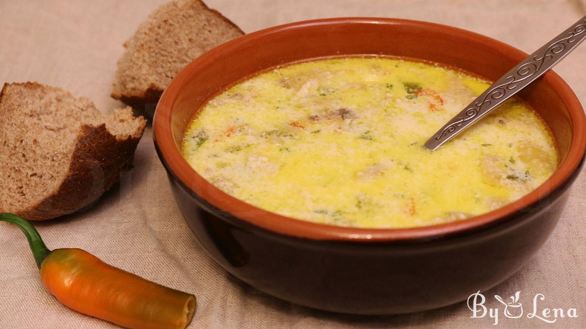 Romanian Sour Chicken Soup - Low Carb Version - ByLena.com