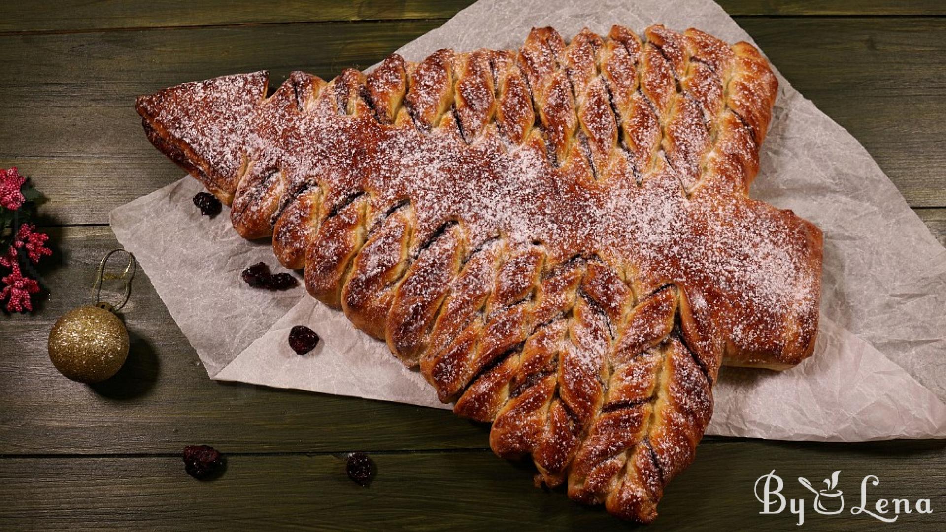 Christmas Tree Sweet Bread - ByLena.com