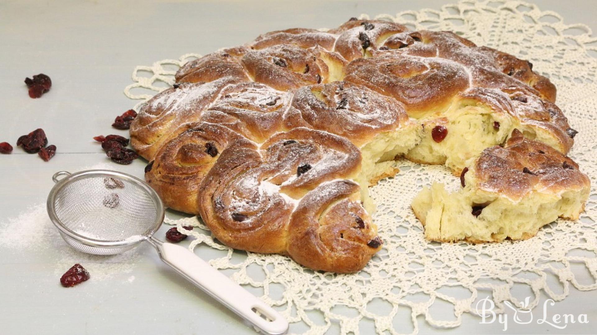 Artistic Sweet Flower Bread Recipe - ByLena.com