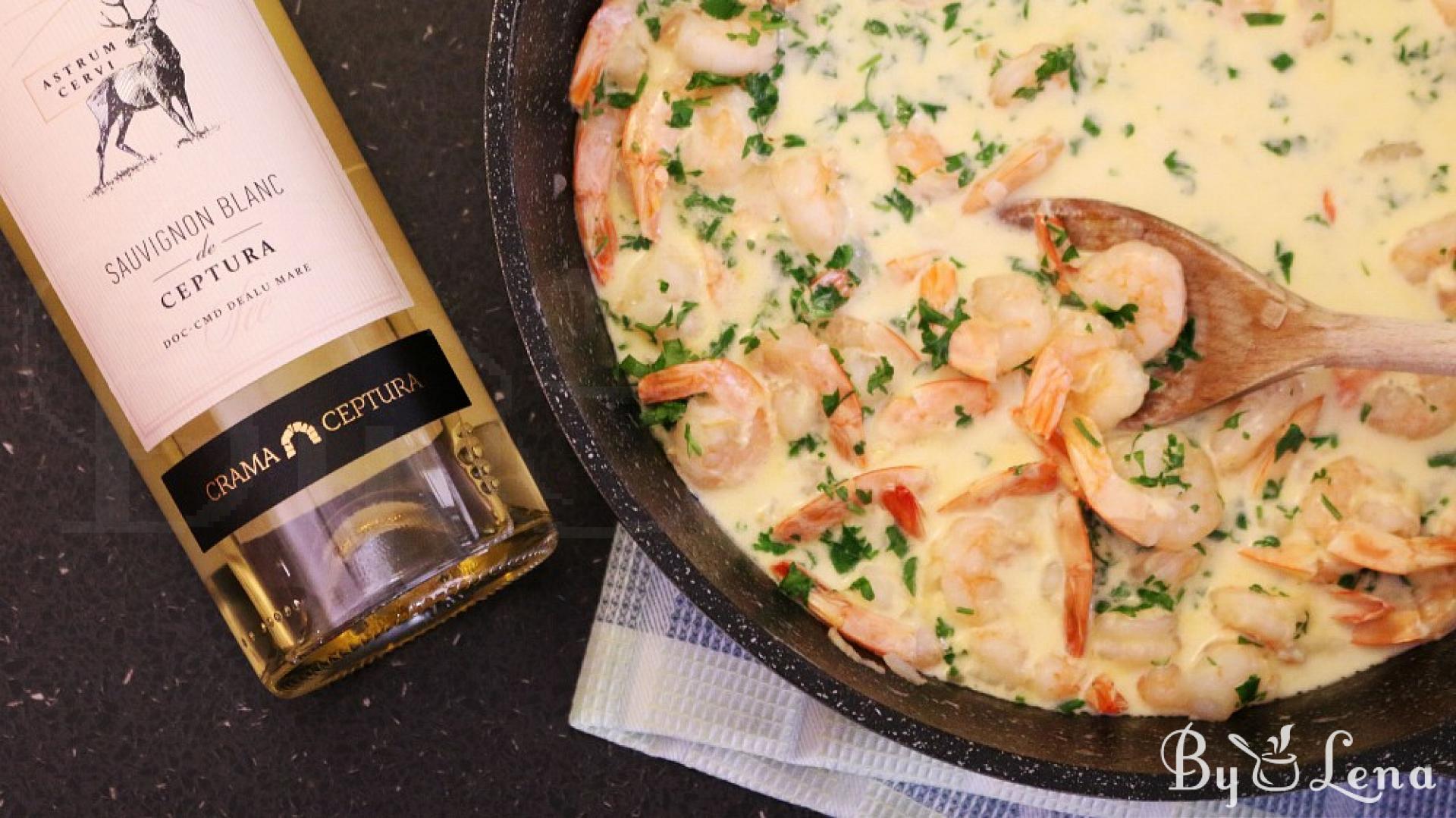 Creamy Garlic Shrimp - ByLena.com