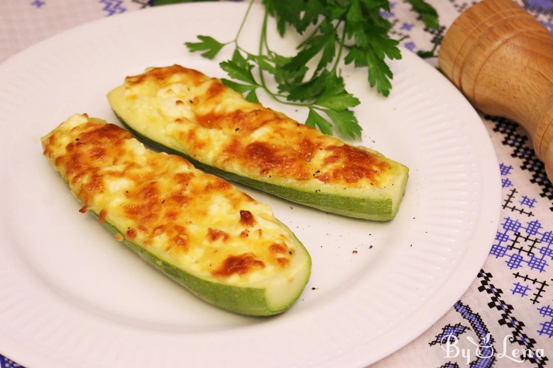 Cheese Zucchini Boats - ByLena.com
