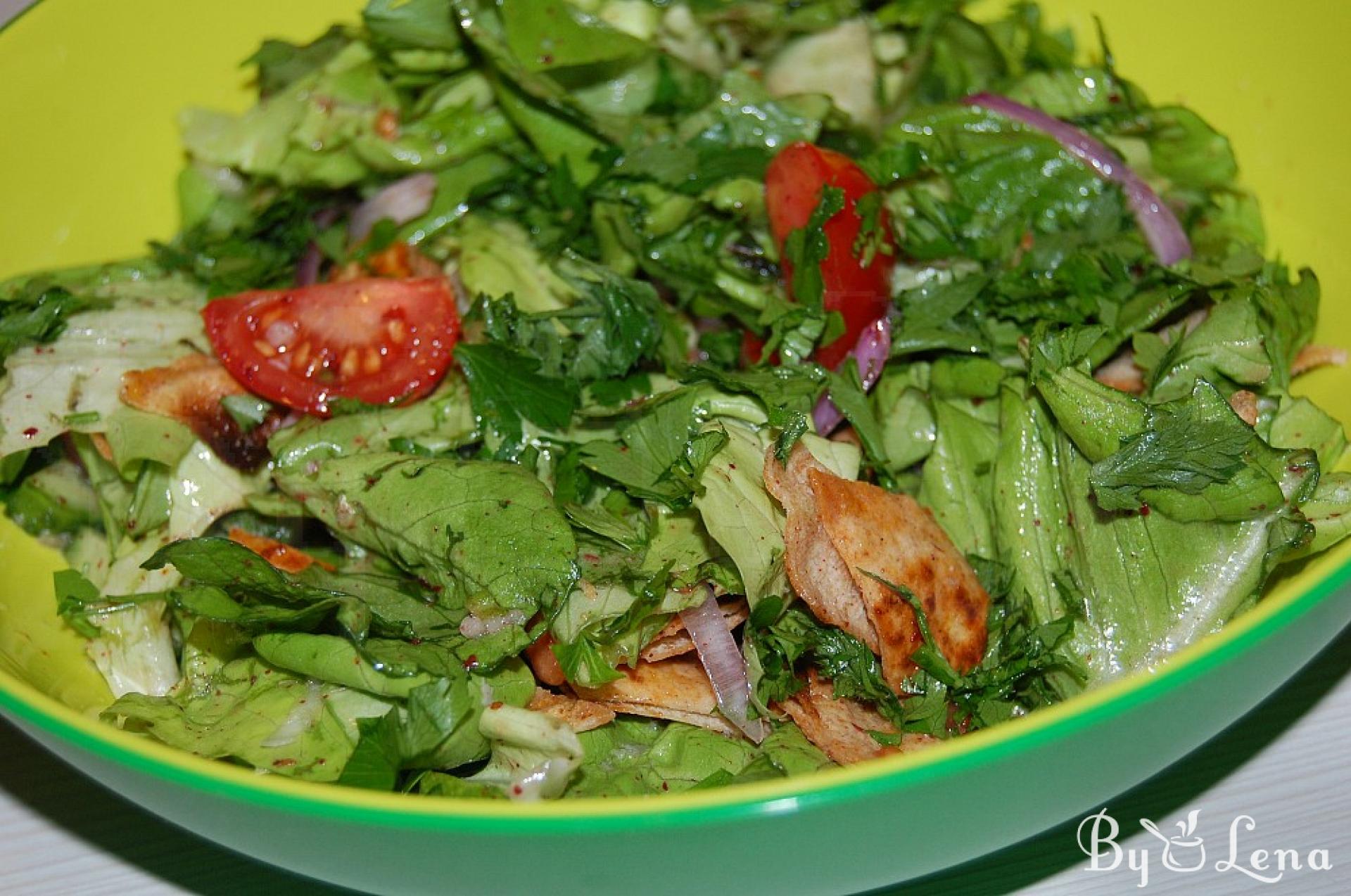 Delicious Lebanese Fattoush Salad Recipe - ByLena.com
