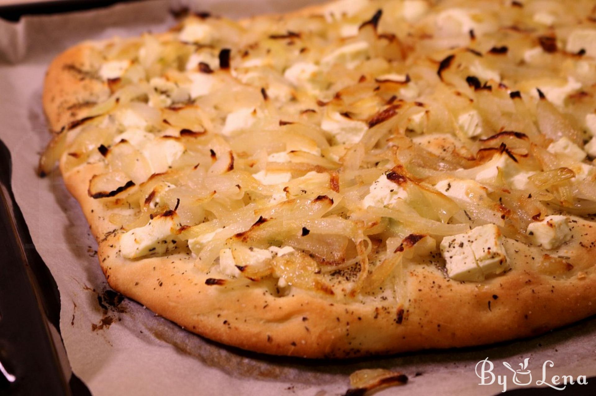 Onion and Cheese Focaccia - ByLena.com