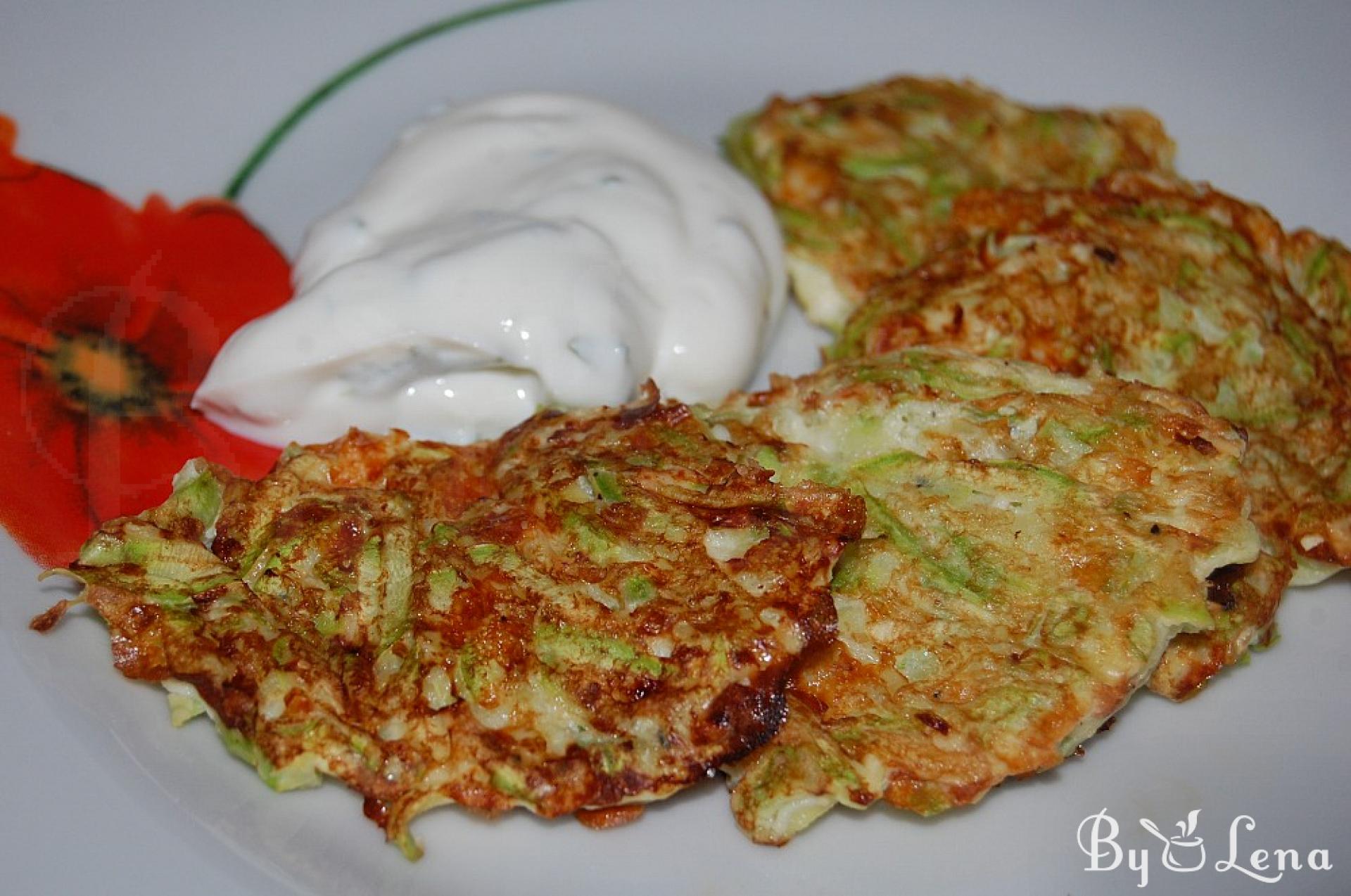 Light Zucchini and Cheese Fritters - ByLena.com