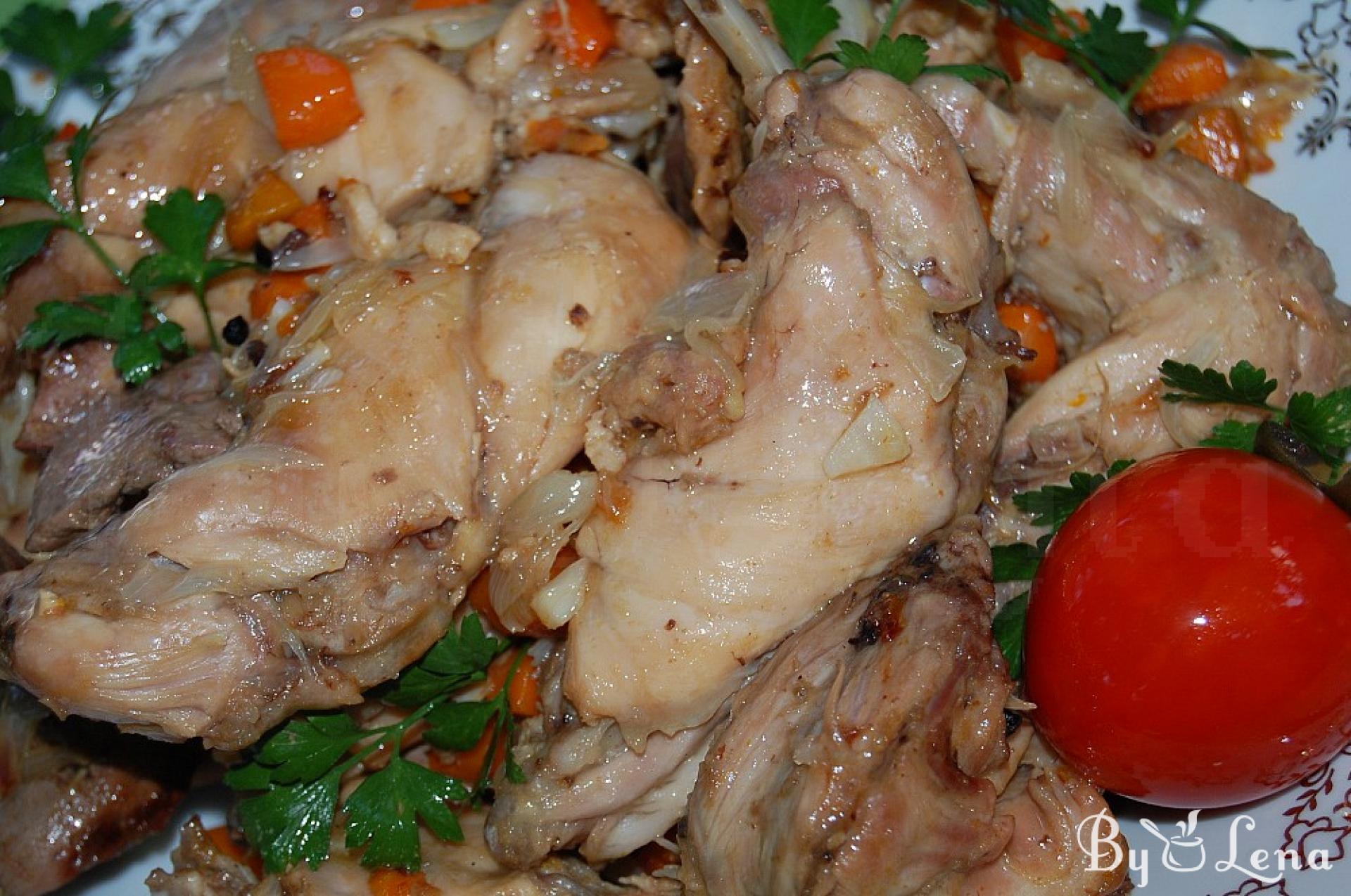 Delicious Braised Rabbit Recipe with Wine - ByLena.com