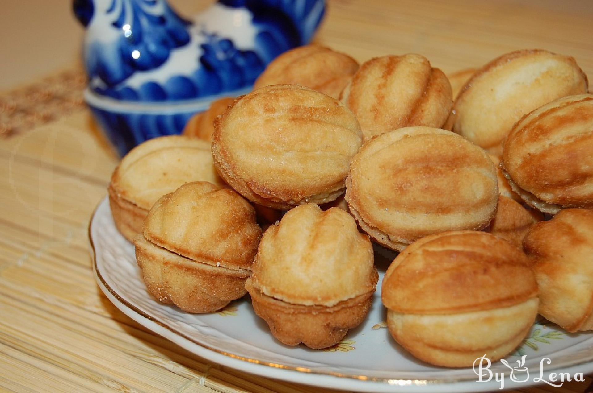 Walnut Shaped Cookies - ByLena.com