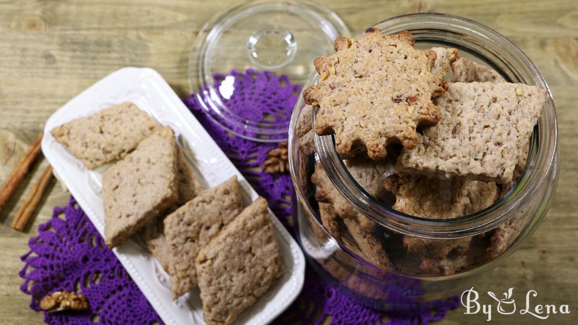 Easy Vegan Walnut Cookies - ByLena.com
