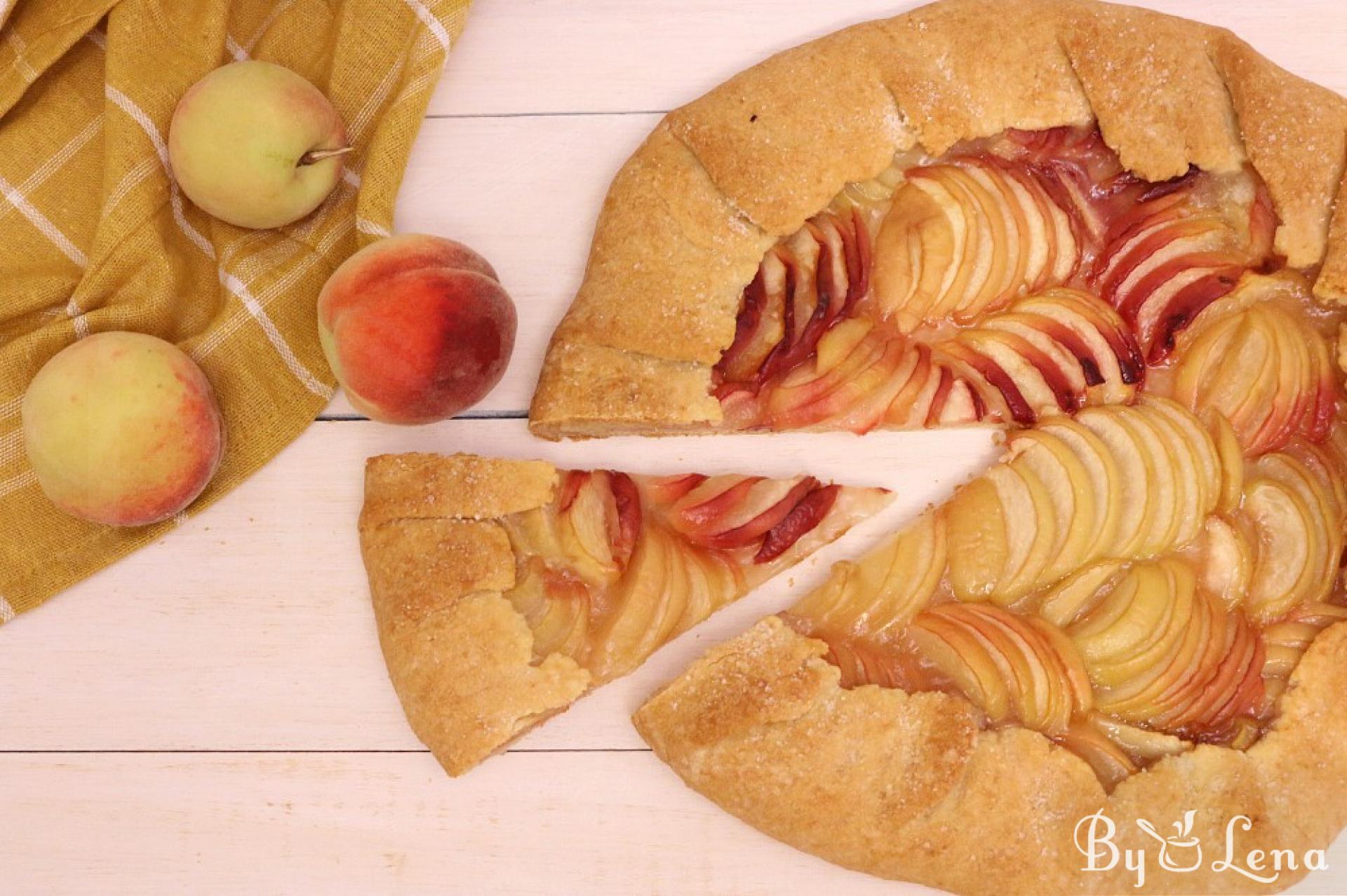 Easy Peach Galette Recipe - ByLena.com