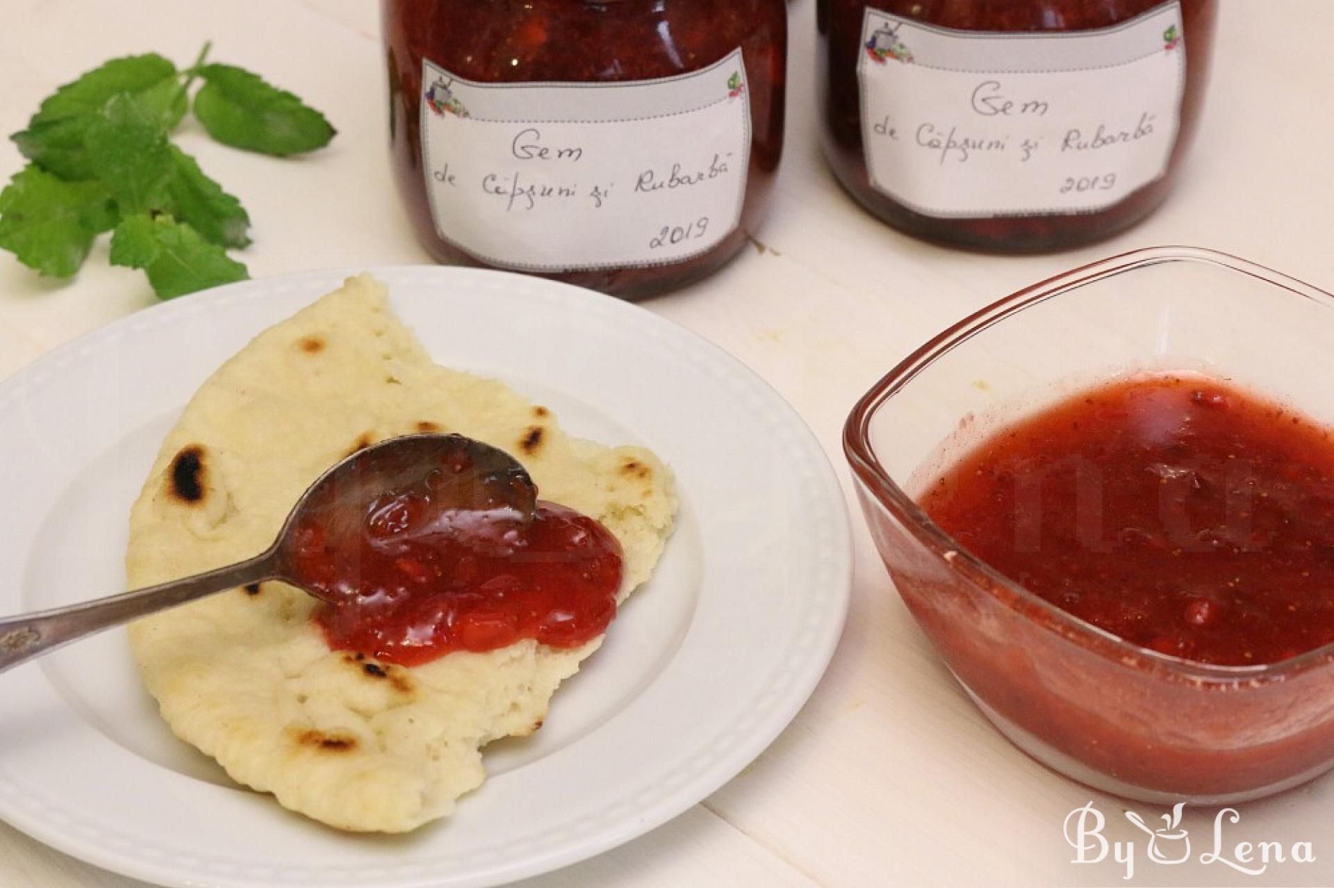Strawberry Rhubarb Jam Recipe - ByLena.com