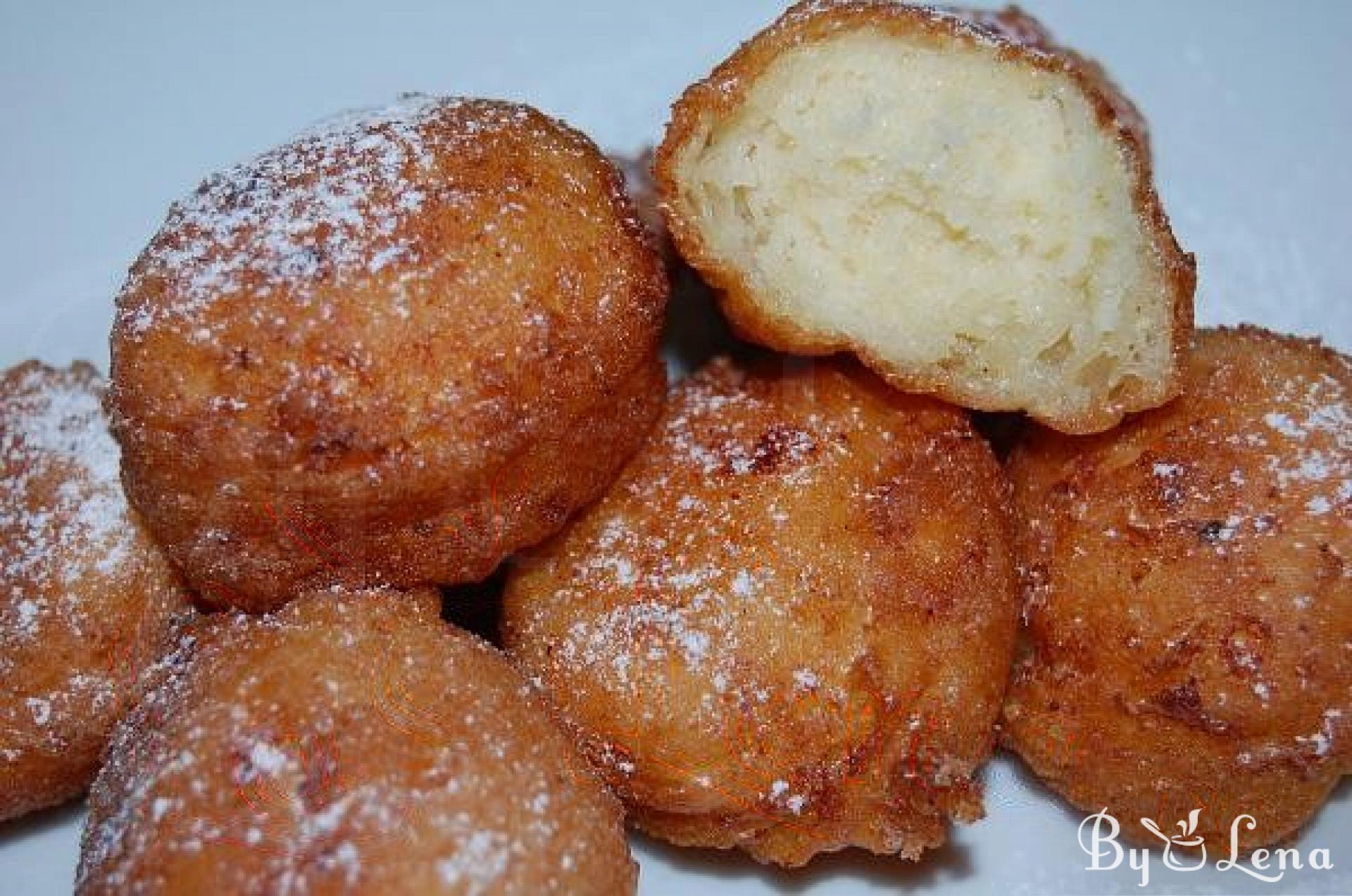Apple Fritter Doughnuts with Cheese - ByLena.com