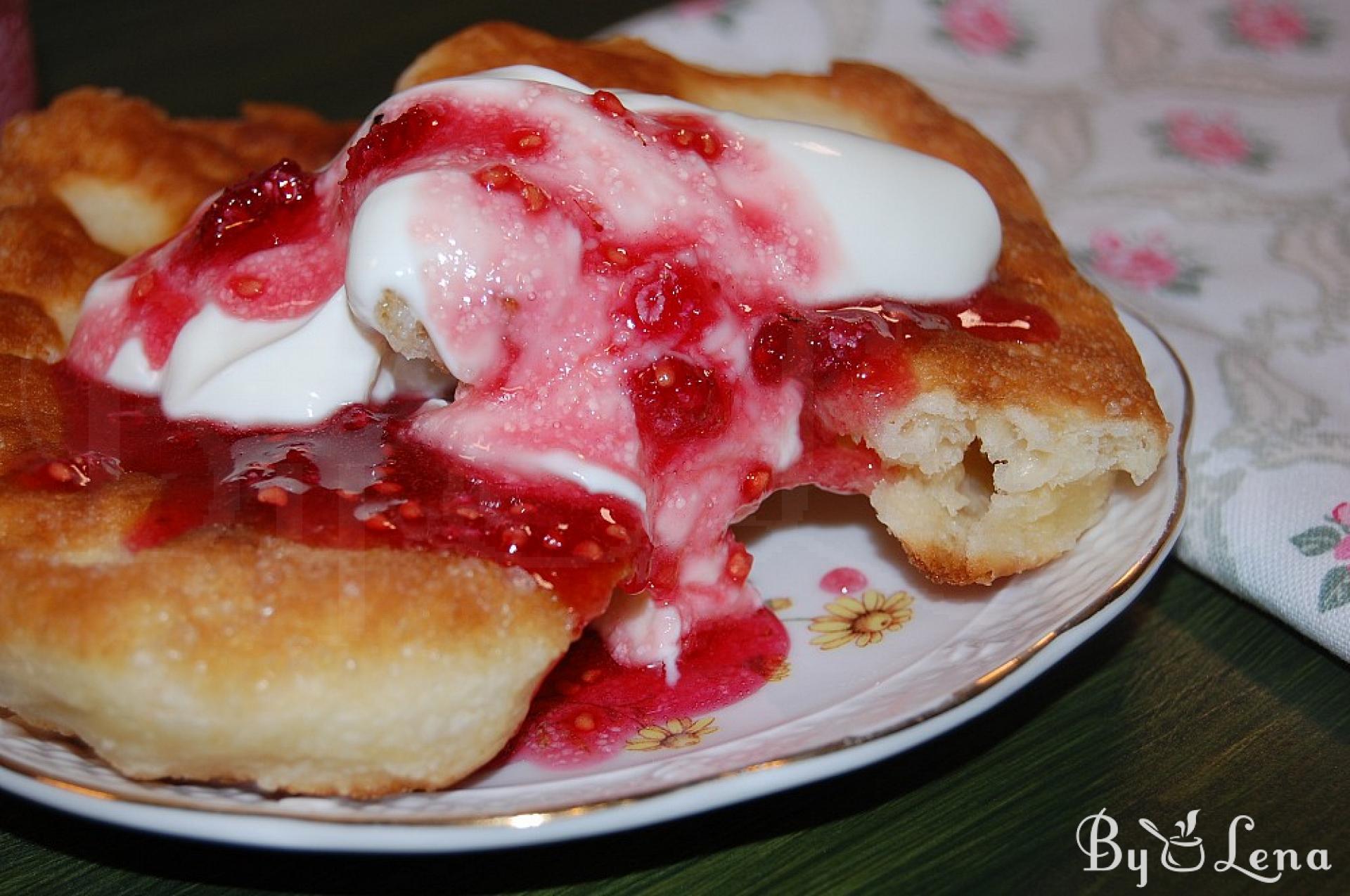 Langos - Hungarian Fried Bread - ByLena.com