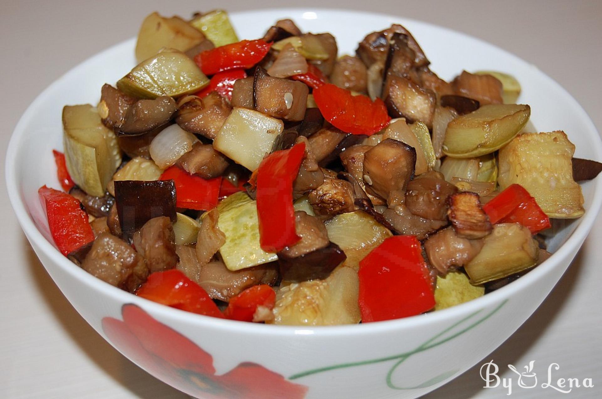 Simple Balsamic Soy Roasted Vegetables Recipe - ByLena.com