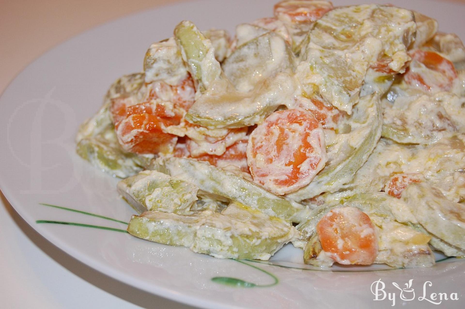 Creamy Zucchini with Carrots - ByLena.com