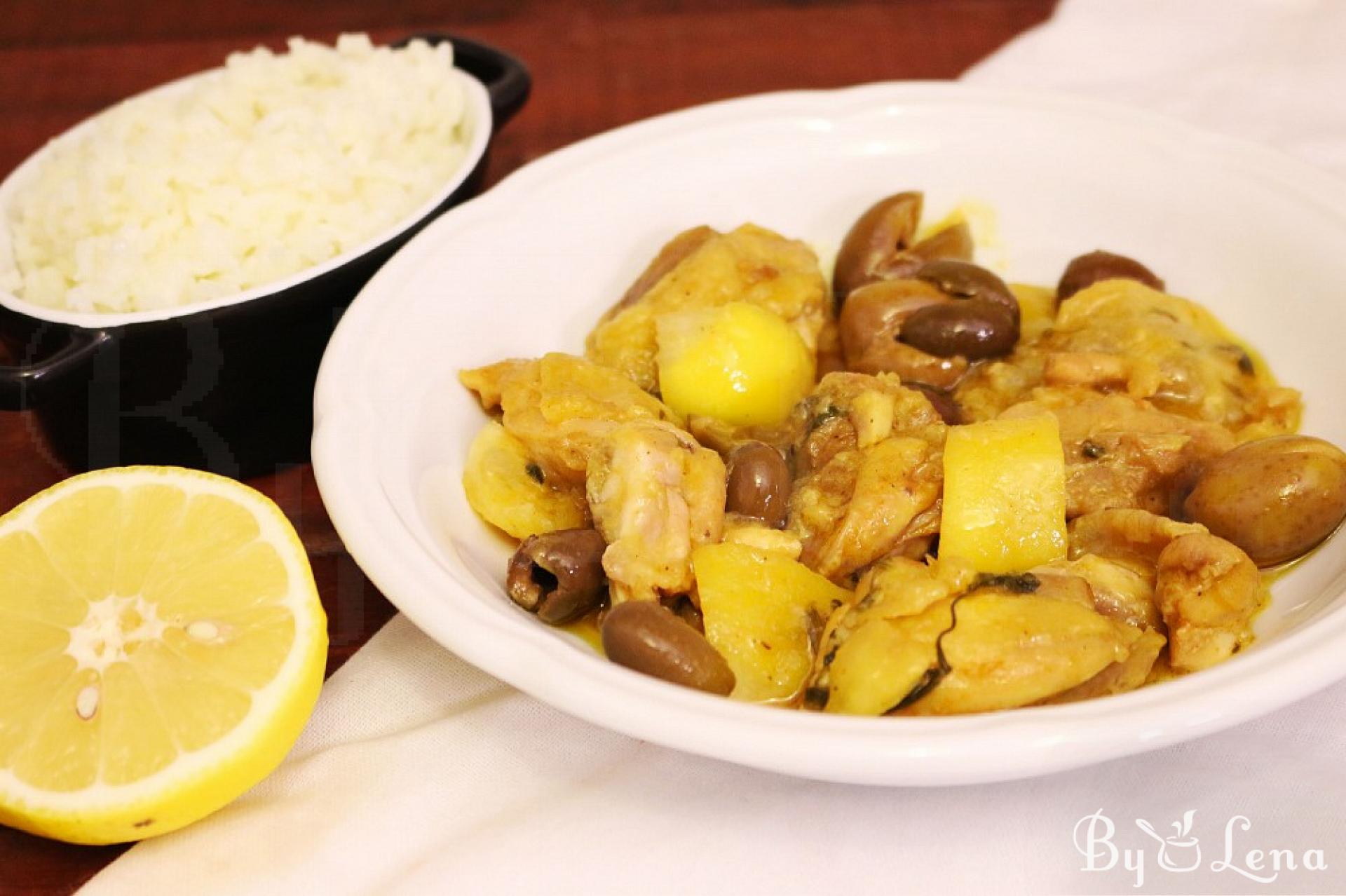 Easy Chicken Tagine with Olives and Preserved Lemon - ByLena.com