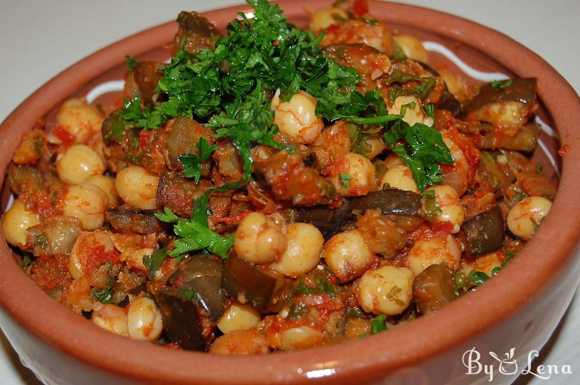 Aubergine and Chickpea Stew Recipe - ByLena.com