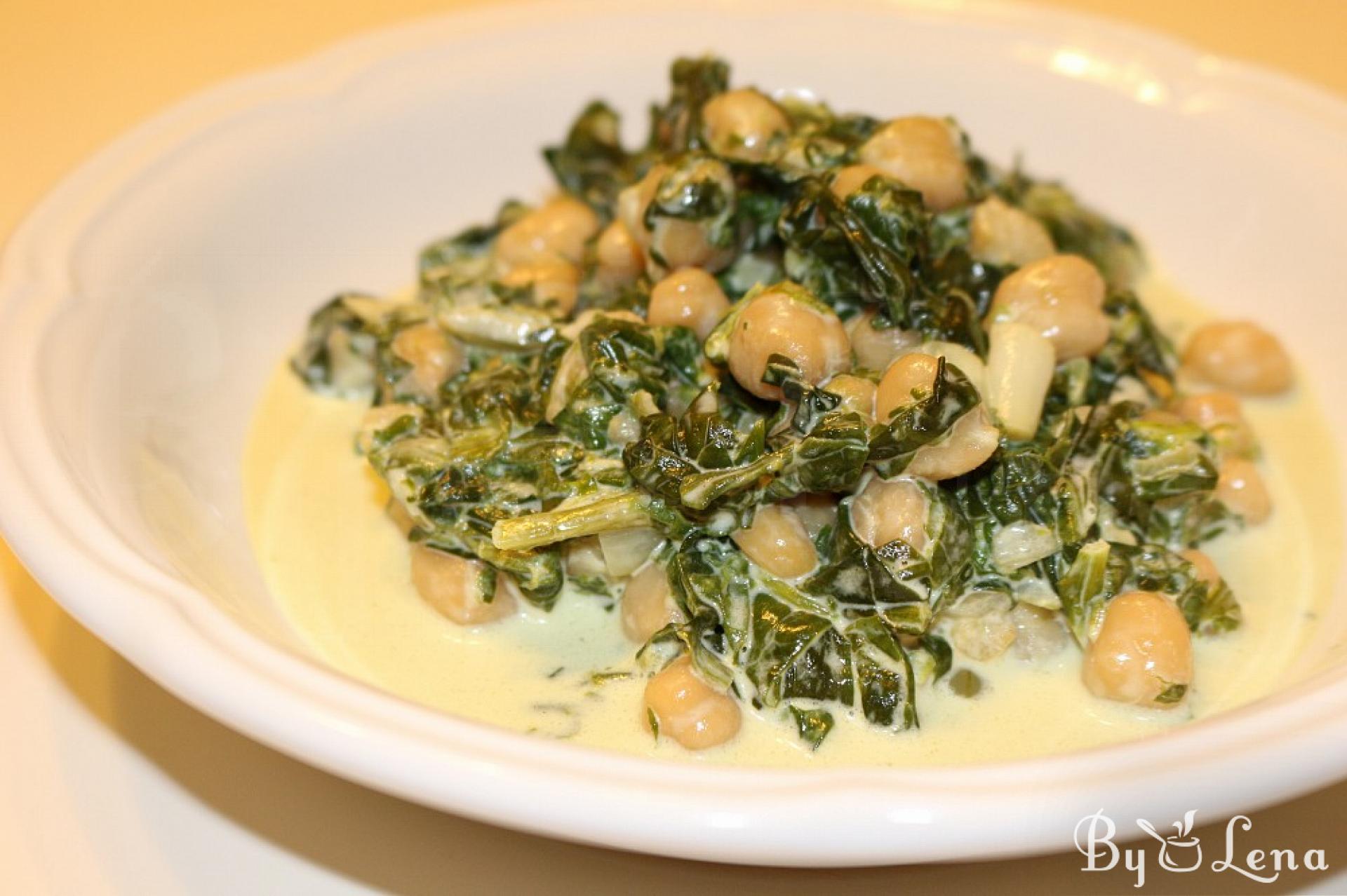 Spinach With Chickpeas Recipe - ByLena.com