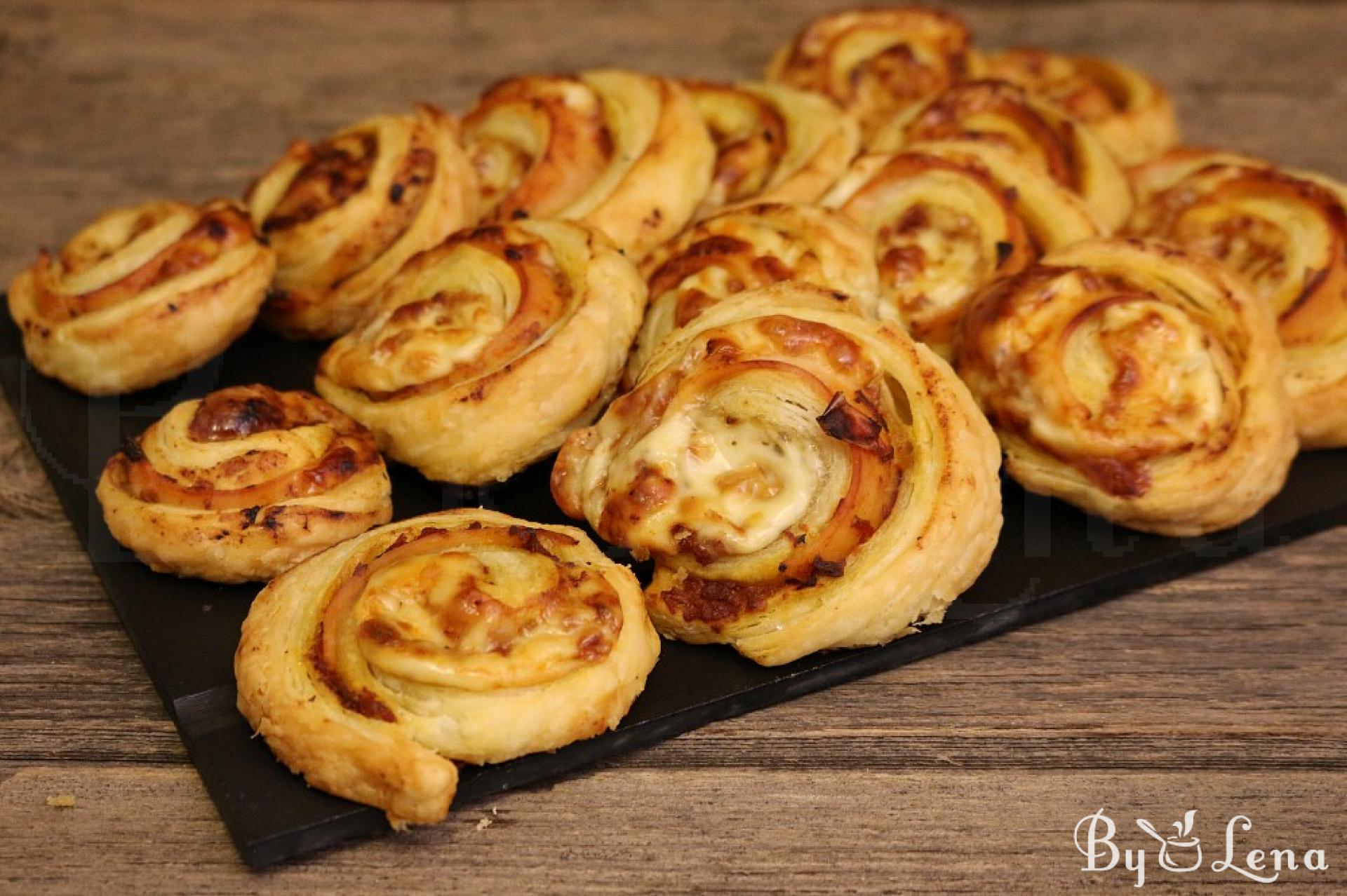 Ham and Cheese Pinwheels - ByLena.com