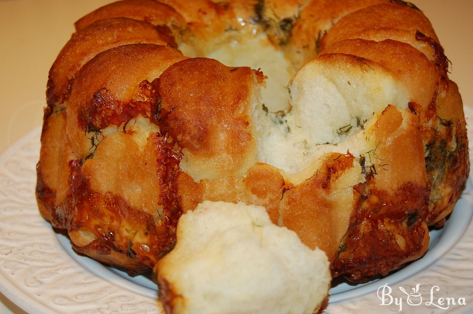 Cheese and Garlic Monkey Bread - step by step recipe - ByLena.com