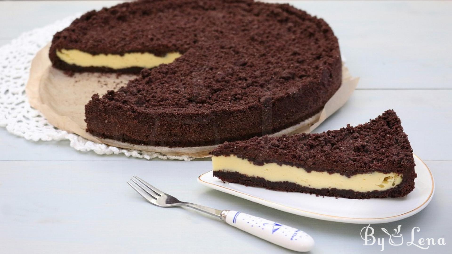 No Knead Chocolate Farmers Cheese Cake - ByLena.com