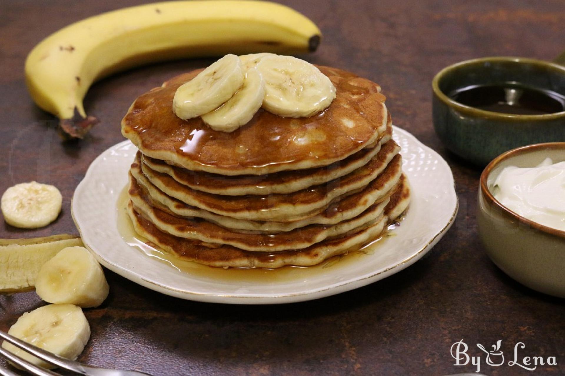 Easy Banana Pancakes - ByLena.com