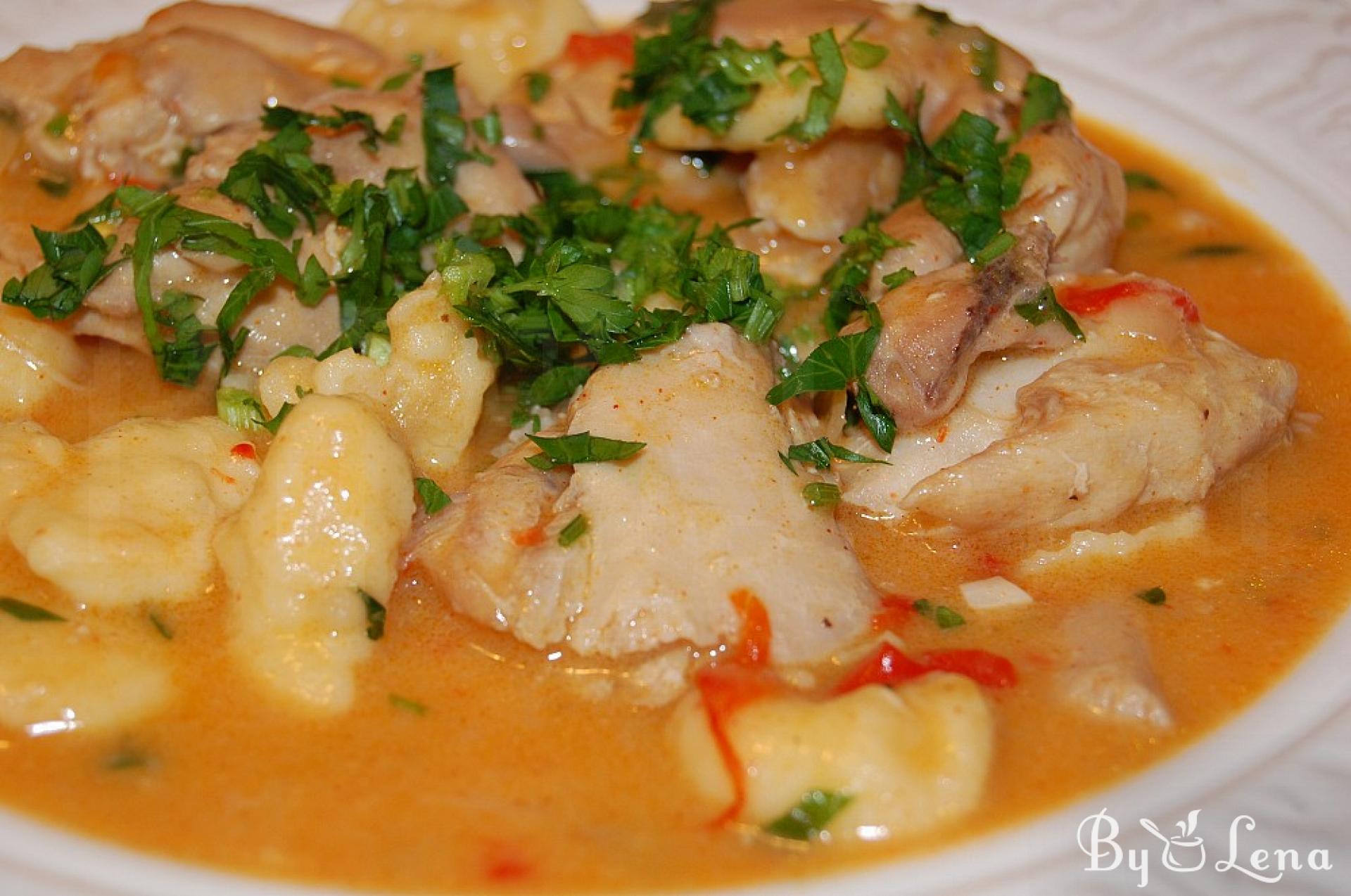 Chicken Paprikash with or without Dumplings - ByLena.com