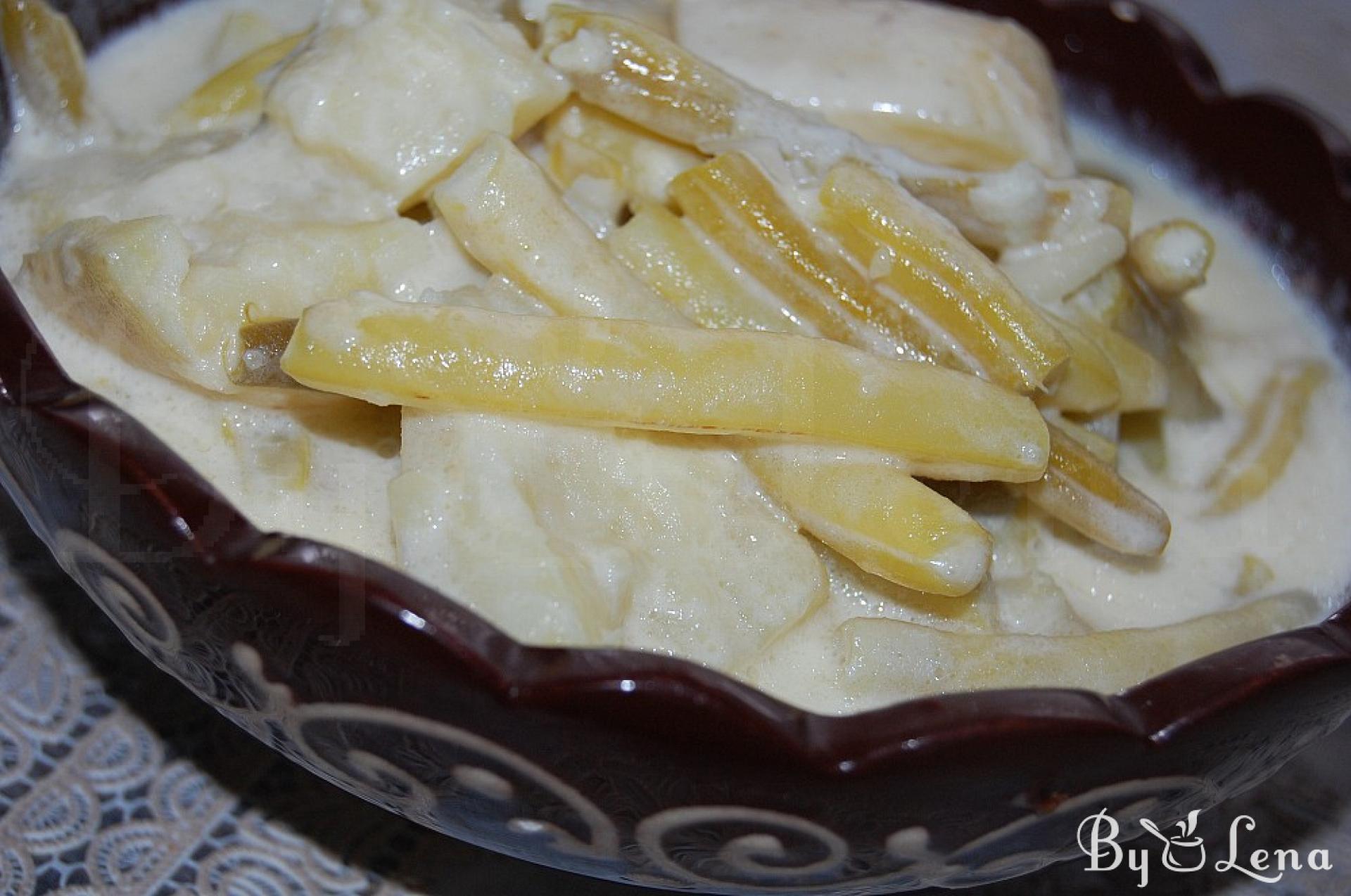 Moldovan Creamy Potatoes and Beans Recipe - ByLena.com