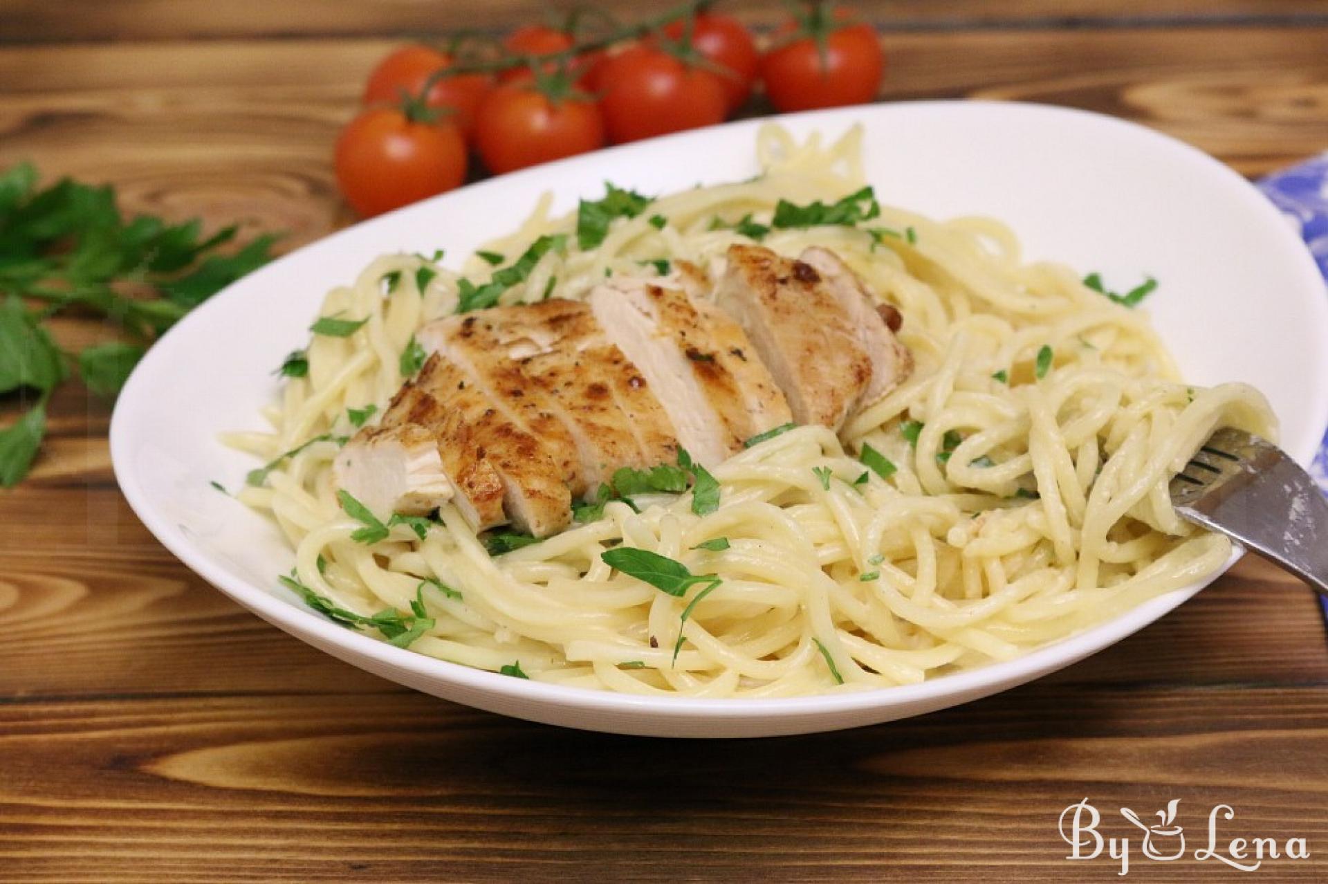 Chicken Alfredo Pasta - ByLena.com