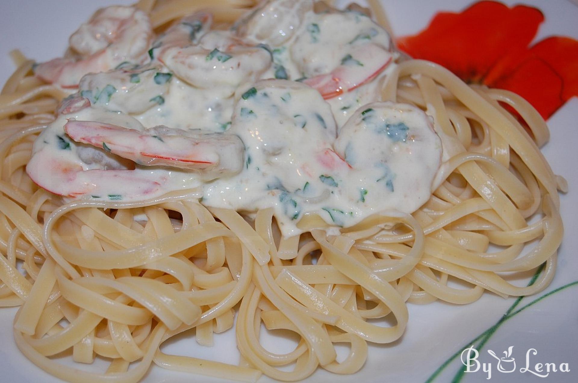 Quick & Easy Creamy Shrimp Pasta Recipe - ByLena.com