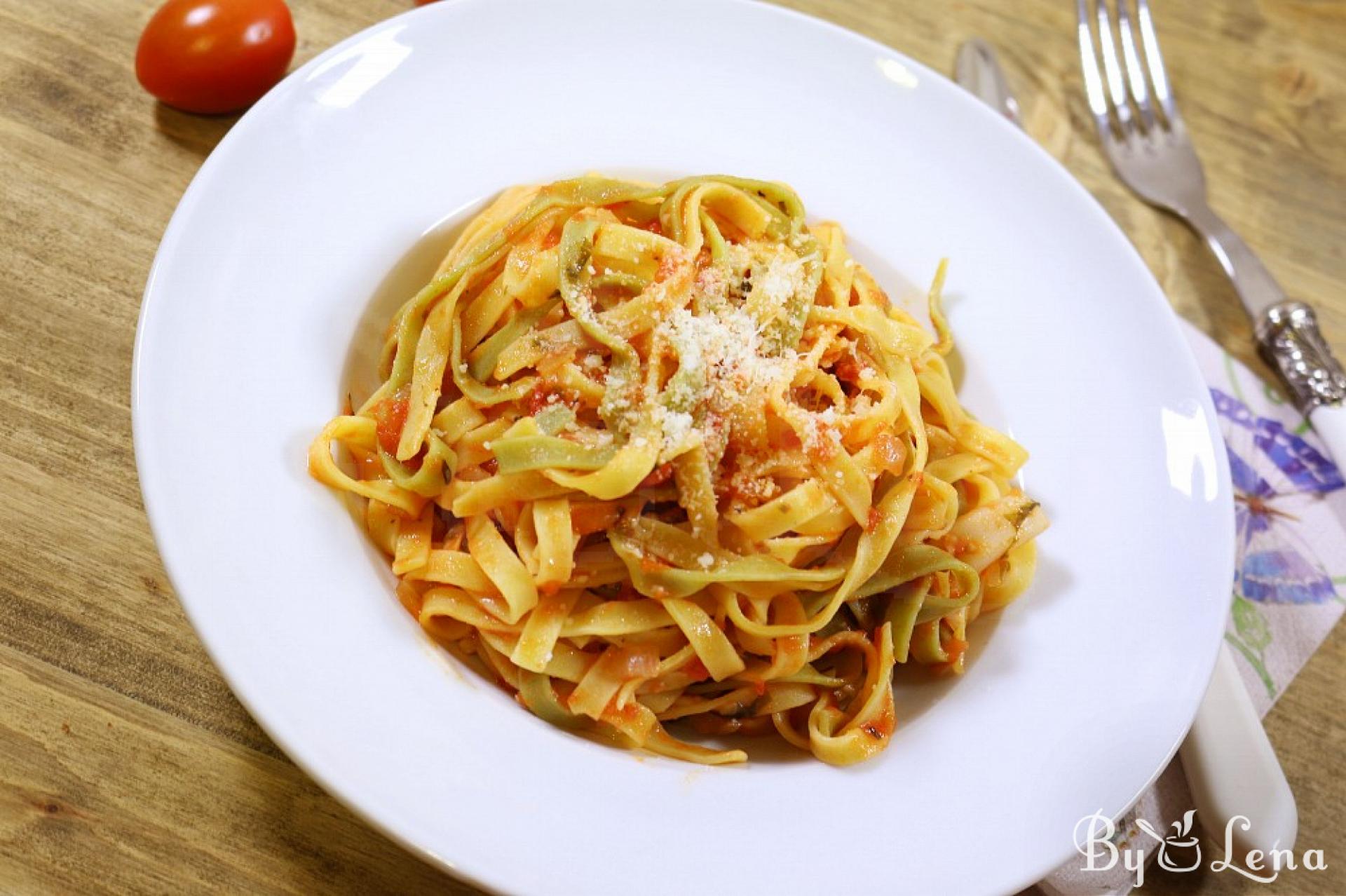 Squid Tomato Pasta - ByLena.com