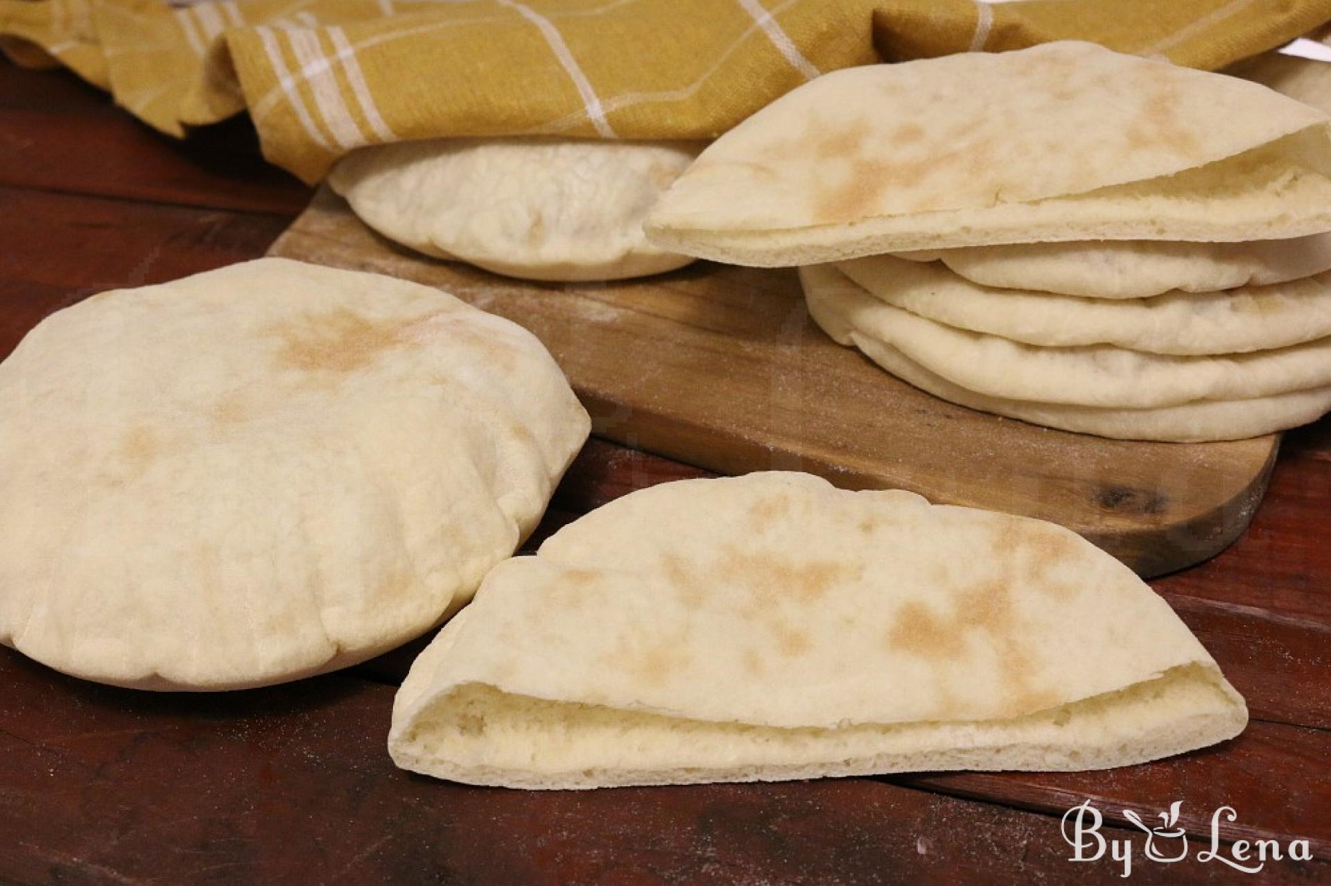 Homemade Pita Bread, step-by-step - ByLena.com