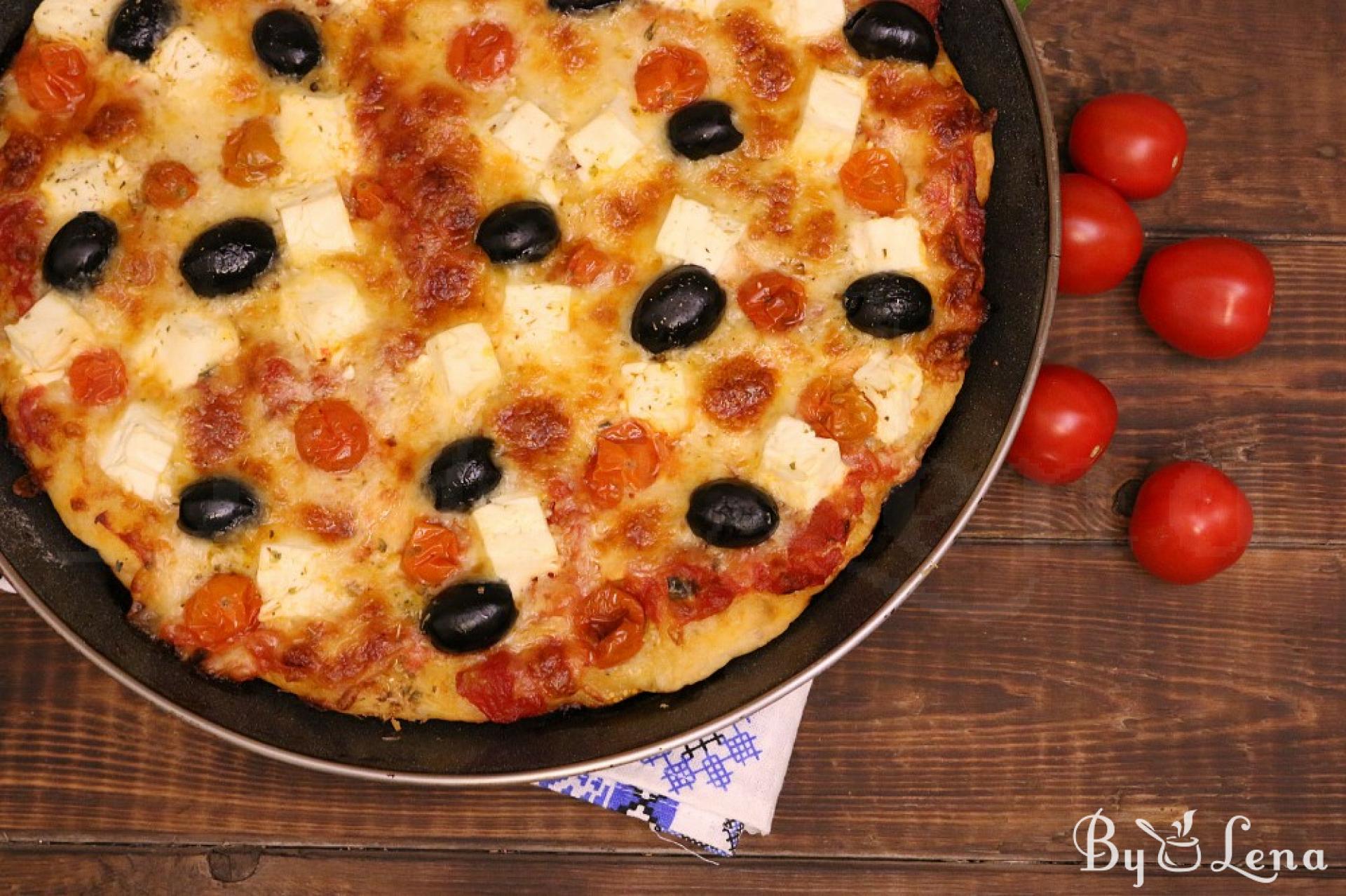 Greek Pizza - ByLena.com