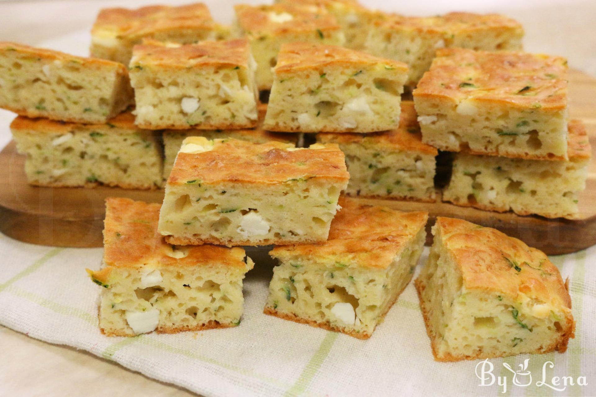 Quick Zucchini Feta Pie - Perfect Snack for Busy Days - ByLena.com