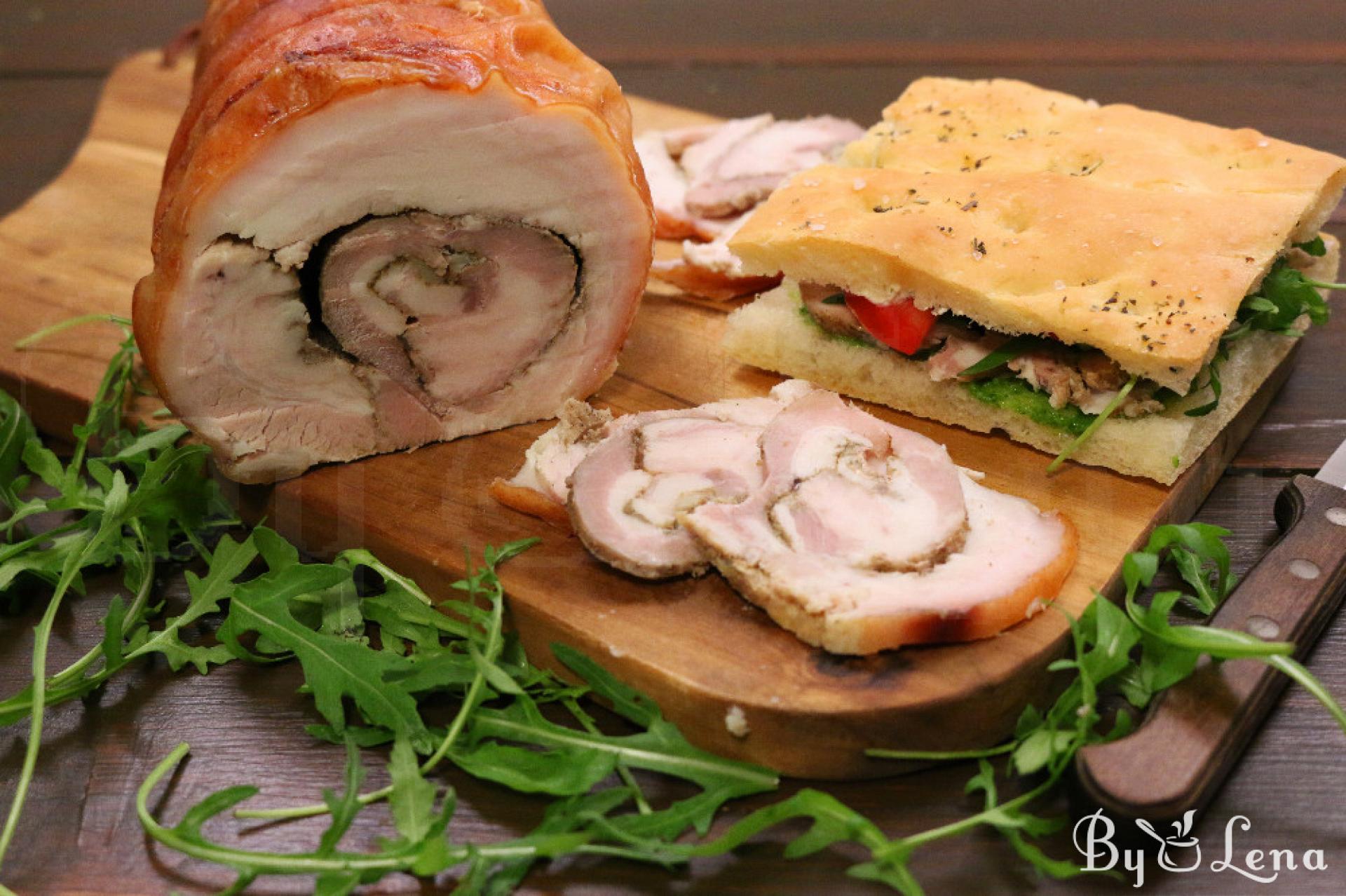 Easy Homemade Italian Porchetta - ByLena.com