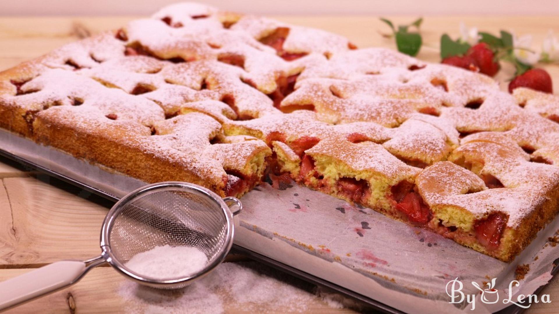 Strawberry Shortbread Bars - ByLena.com