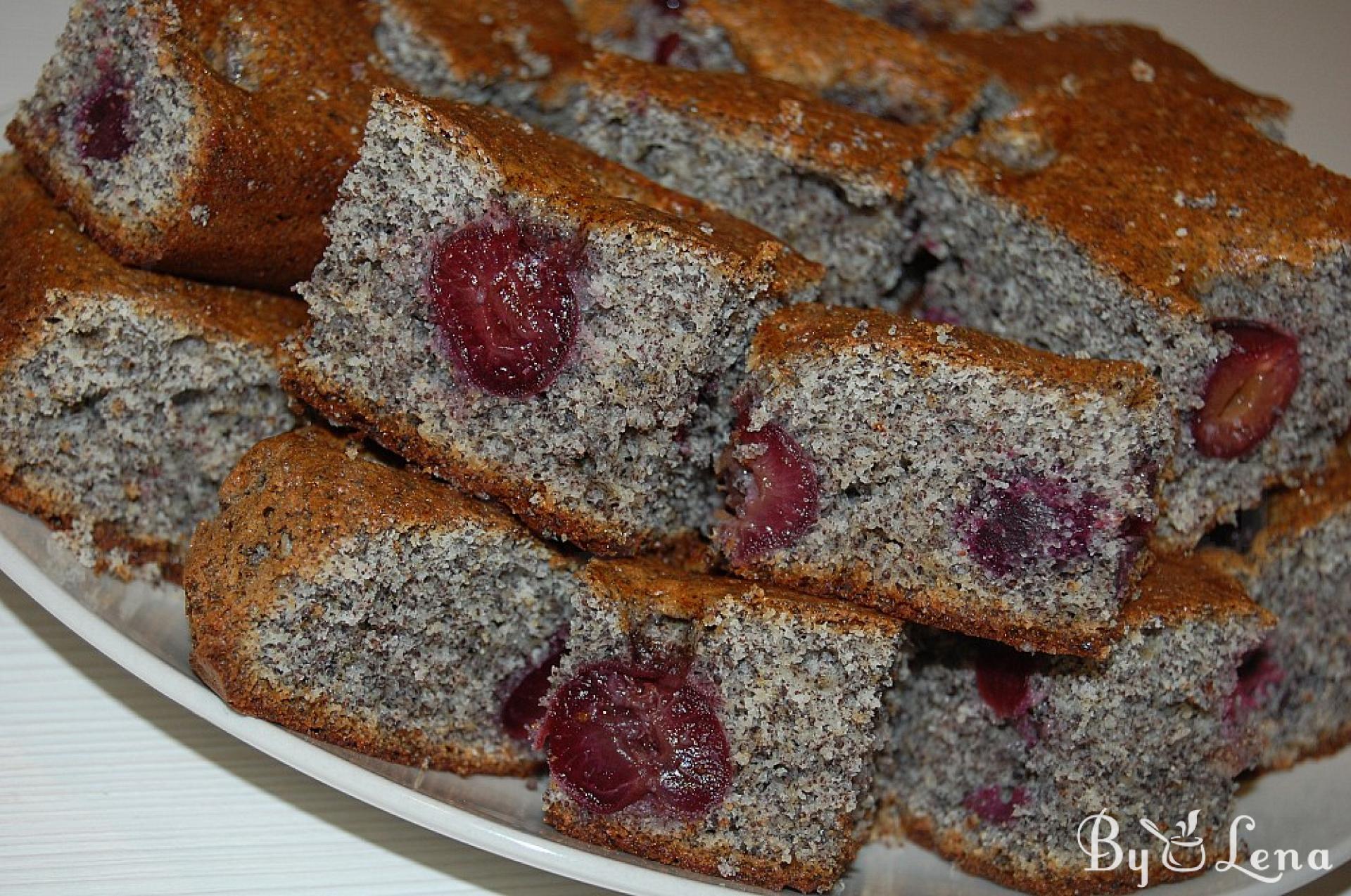 Delicious Cherry Poppy Seed Cake Recipe - ByLena.com