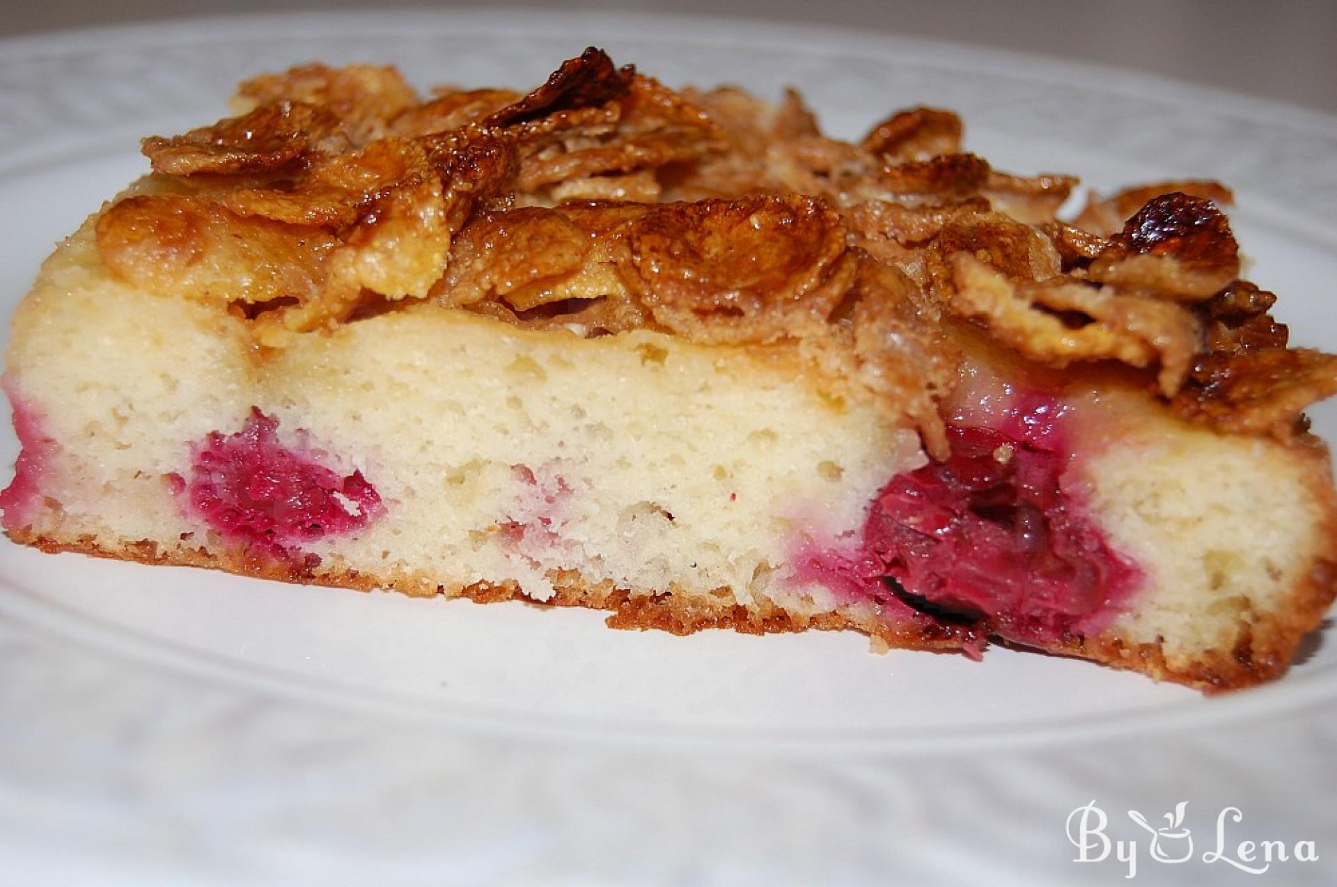 Crispy Cherry Sheet Cake Recipe - Sweet and Crunchy Delight - ByLena.com