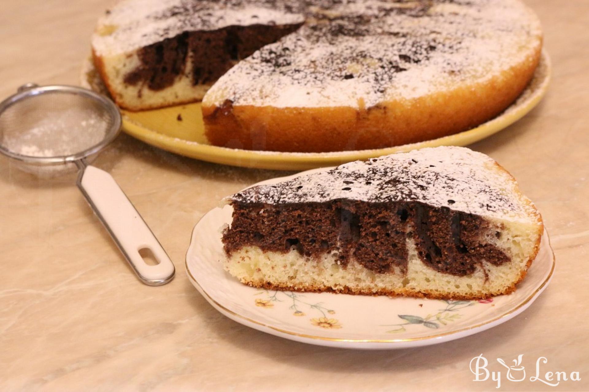 Skillet Marble Cake - ByLena.com