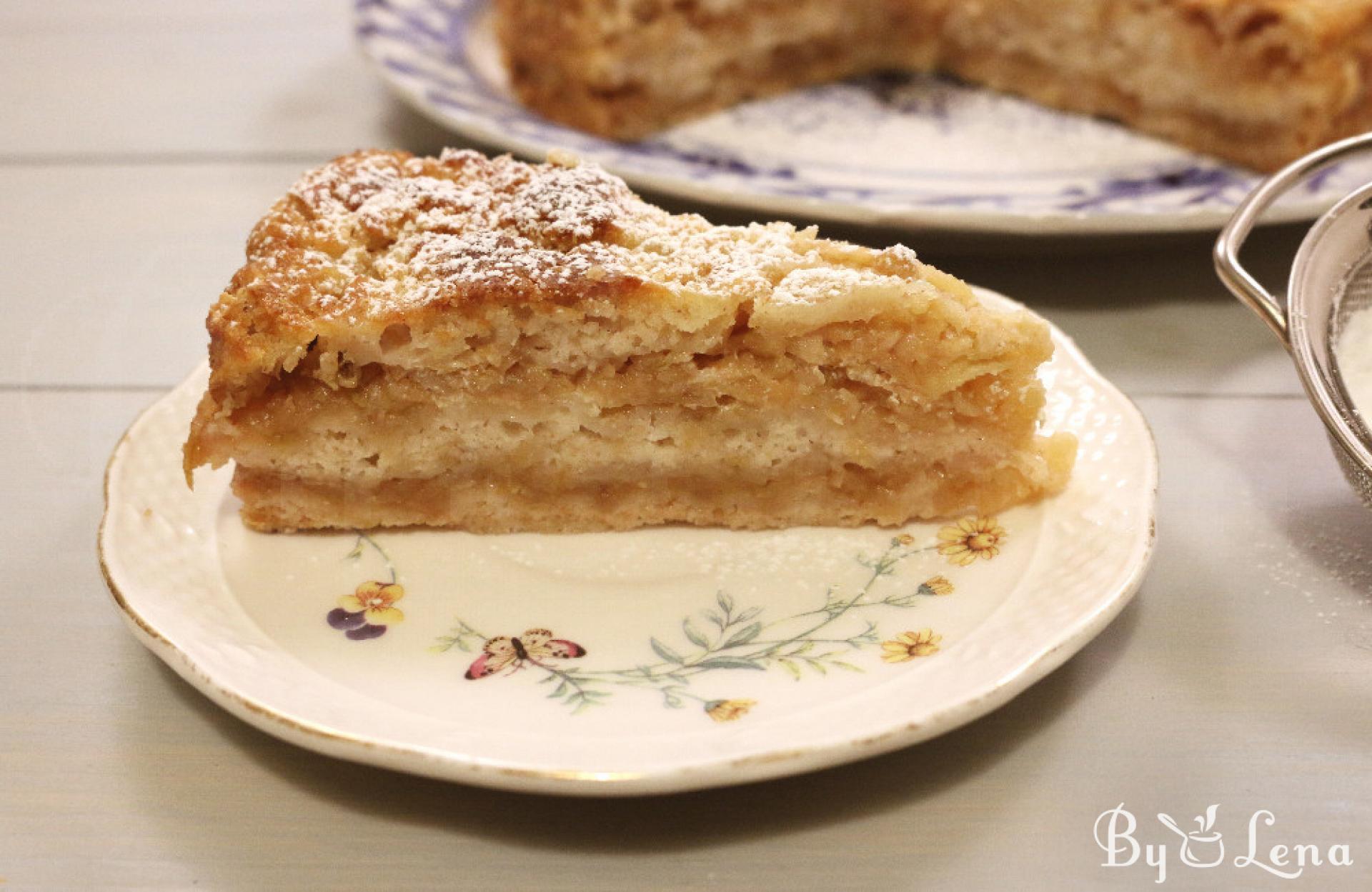 Easy Apple Semolina Layer Cake - ByLena.com