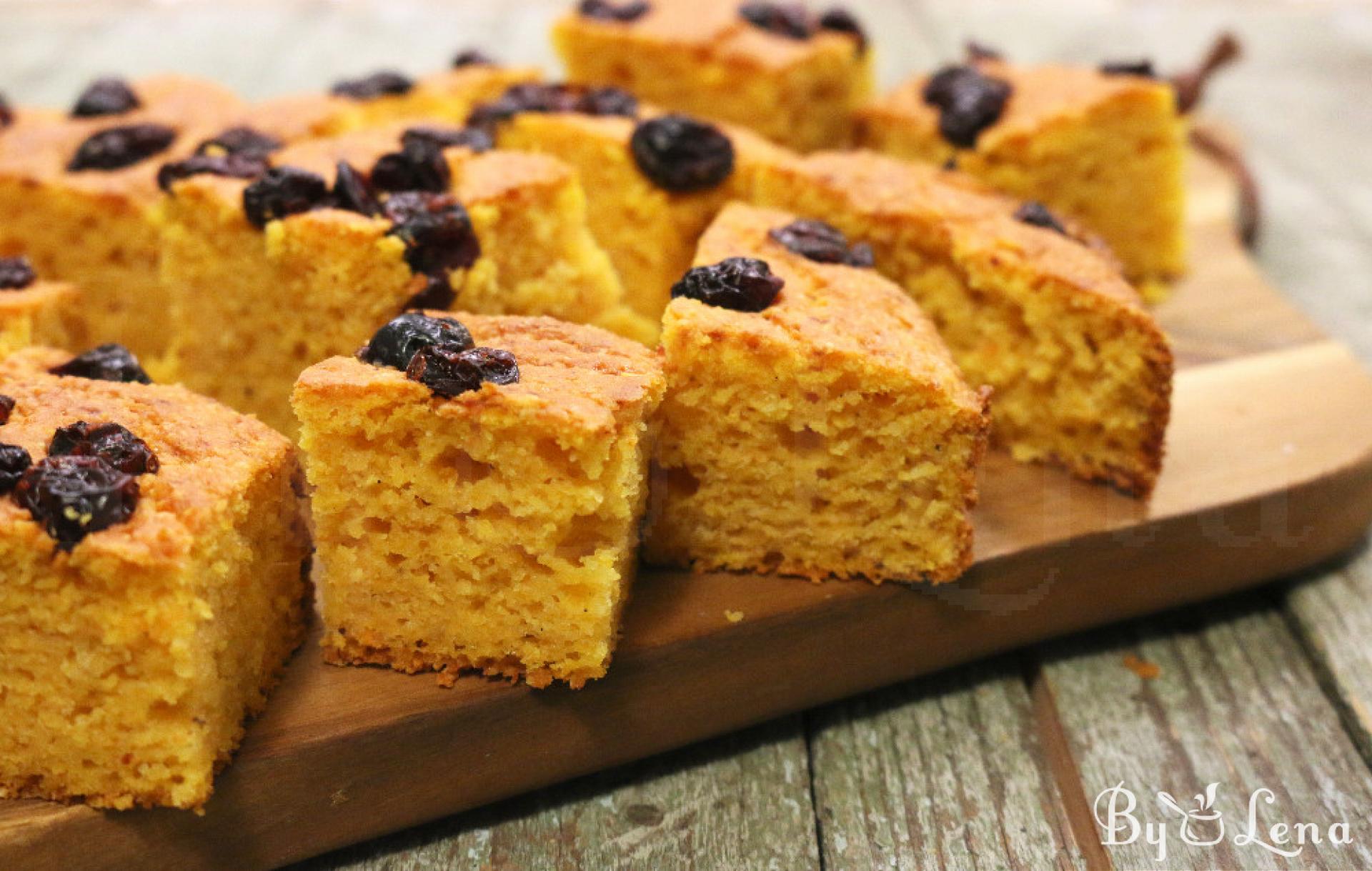 Easy Pumpkin Cornbread - ByLena.com