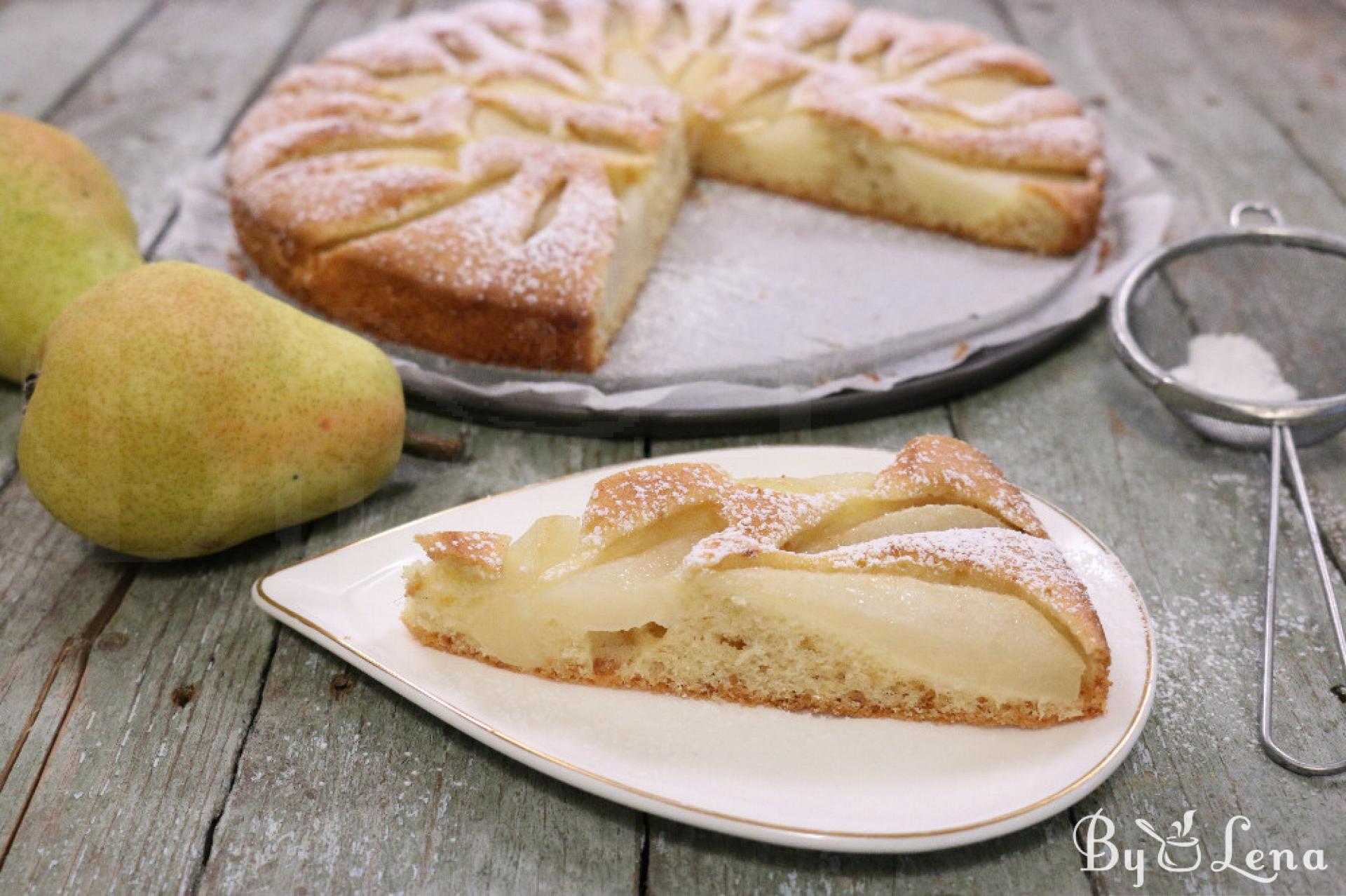 Easy Fresh Pear Cake - ByLena.com