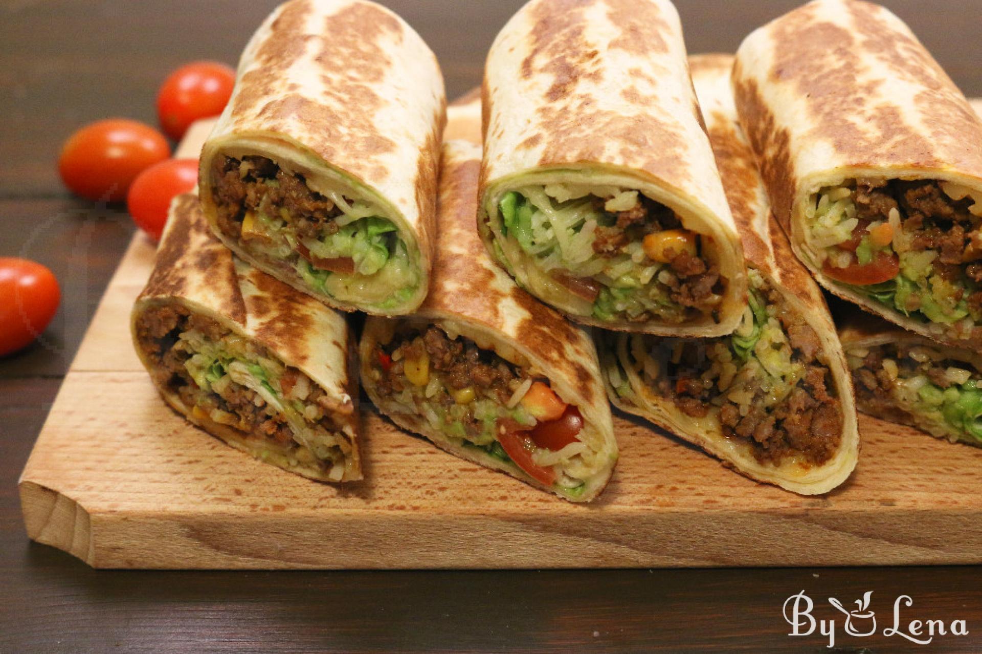 Homemade Beef Burrito Recipe - ByLena.com